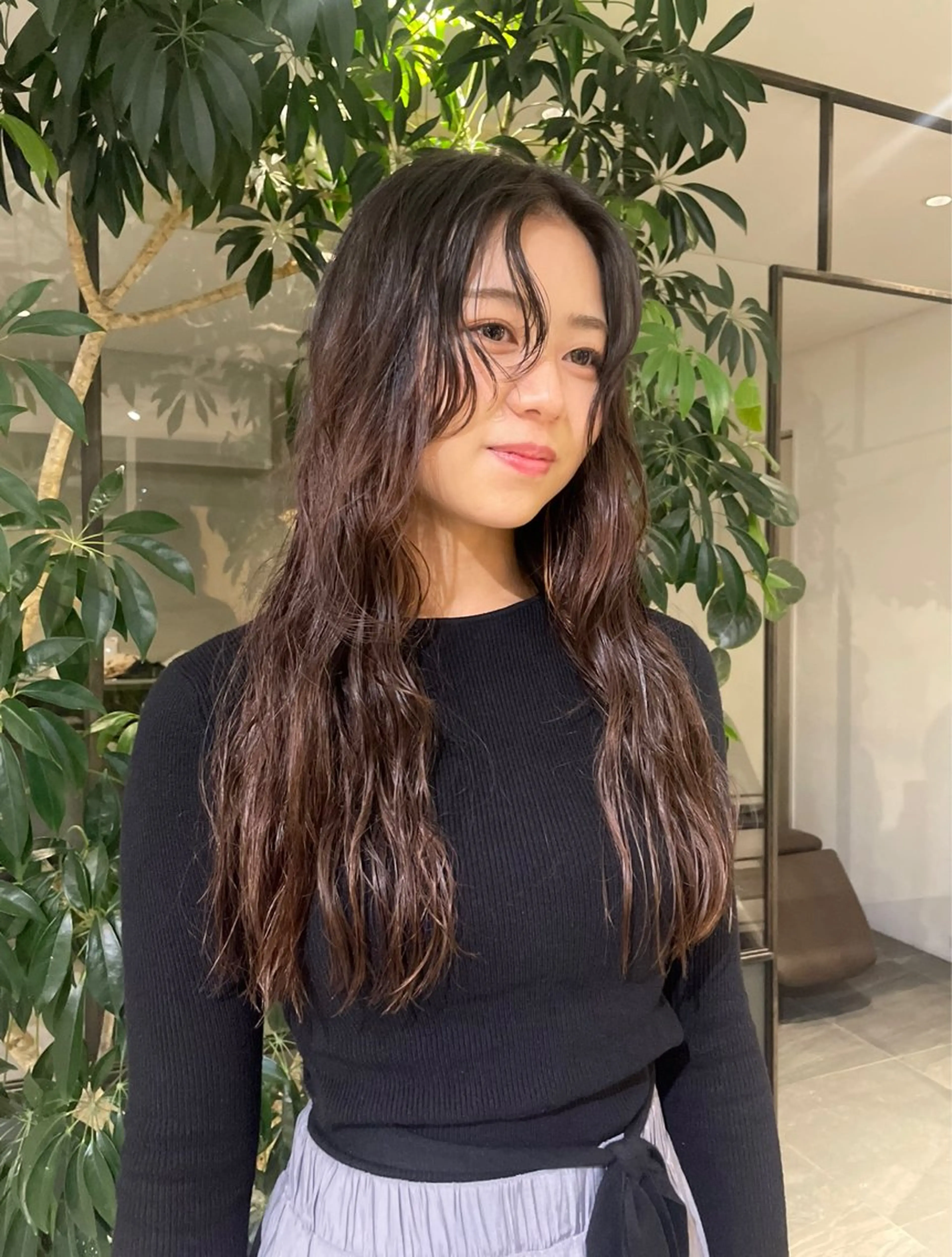 ロング パーマ ロング risa 。のヘアスタイル