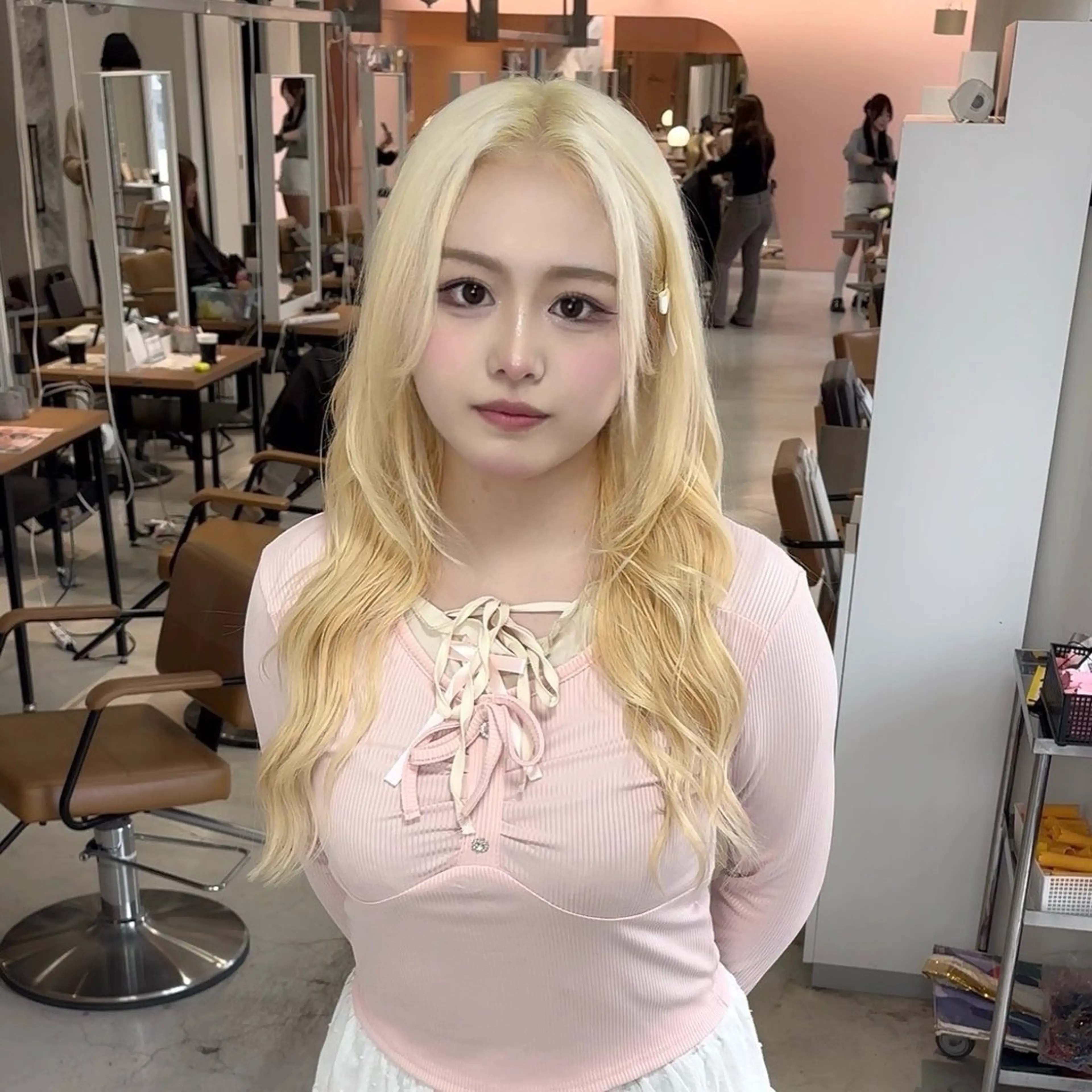 カラー ヘアカラー LUNTY NAMBA 難波駅前店所属・透け感ベージュ 🪐REN🪐のヘアスタイル