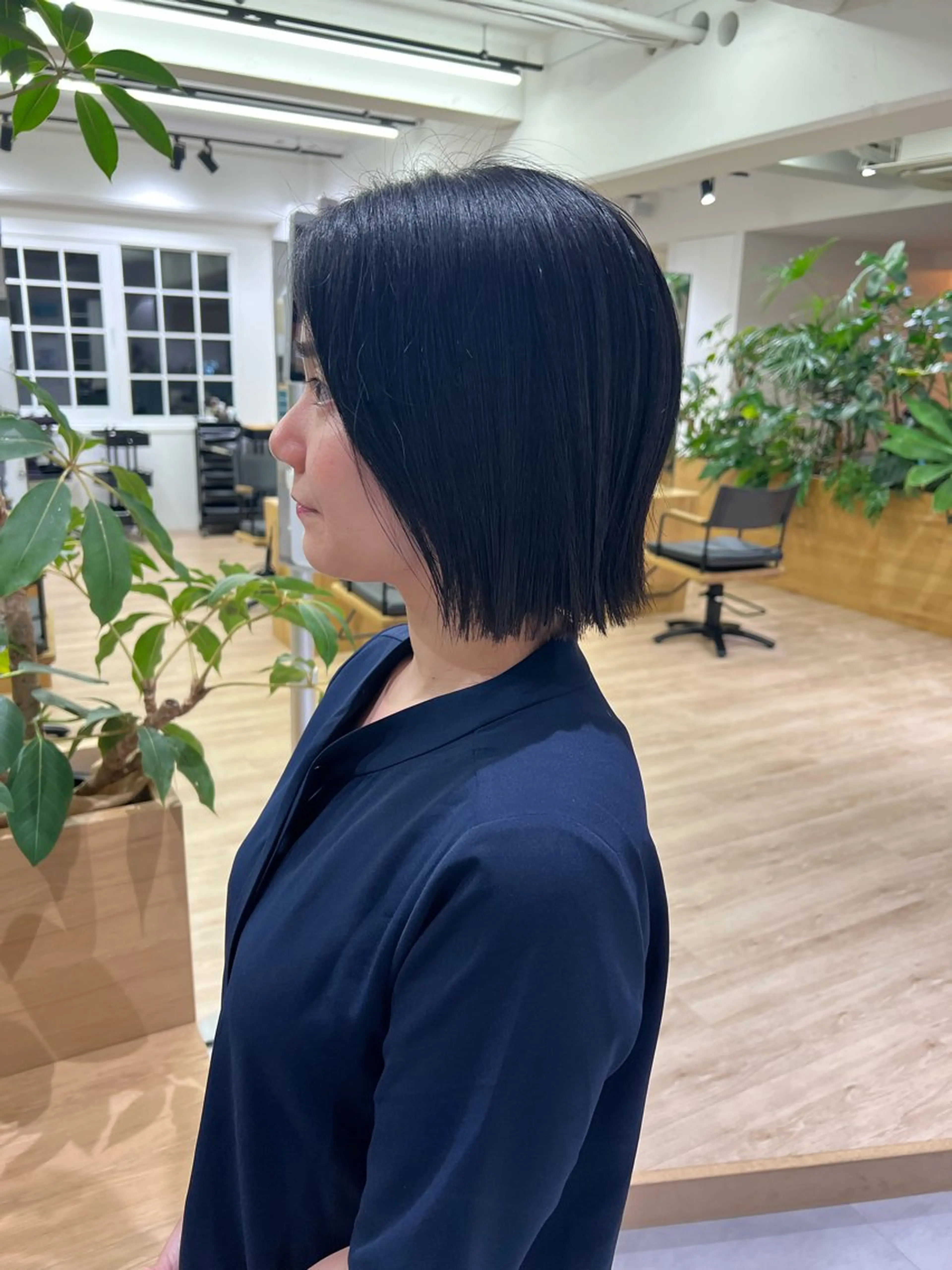 ミディアム 田中 愛梨のヘアスタイル