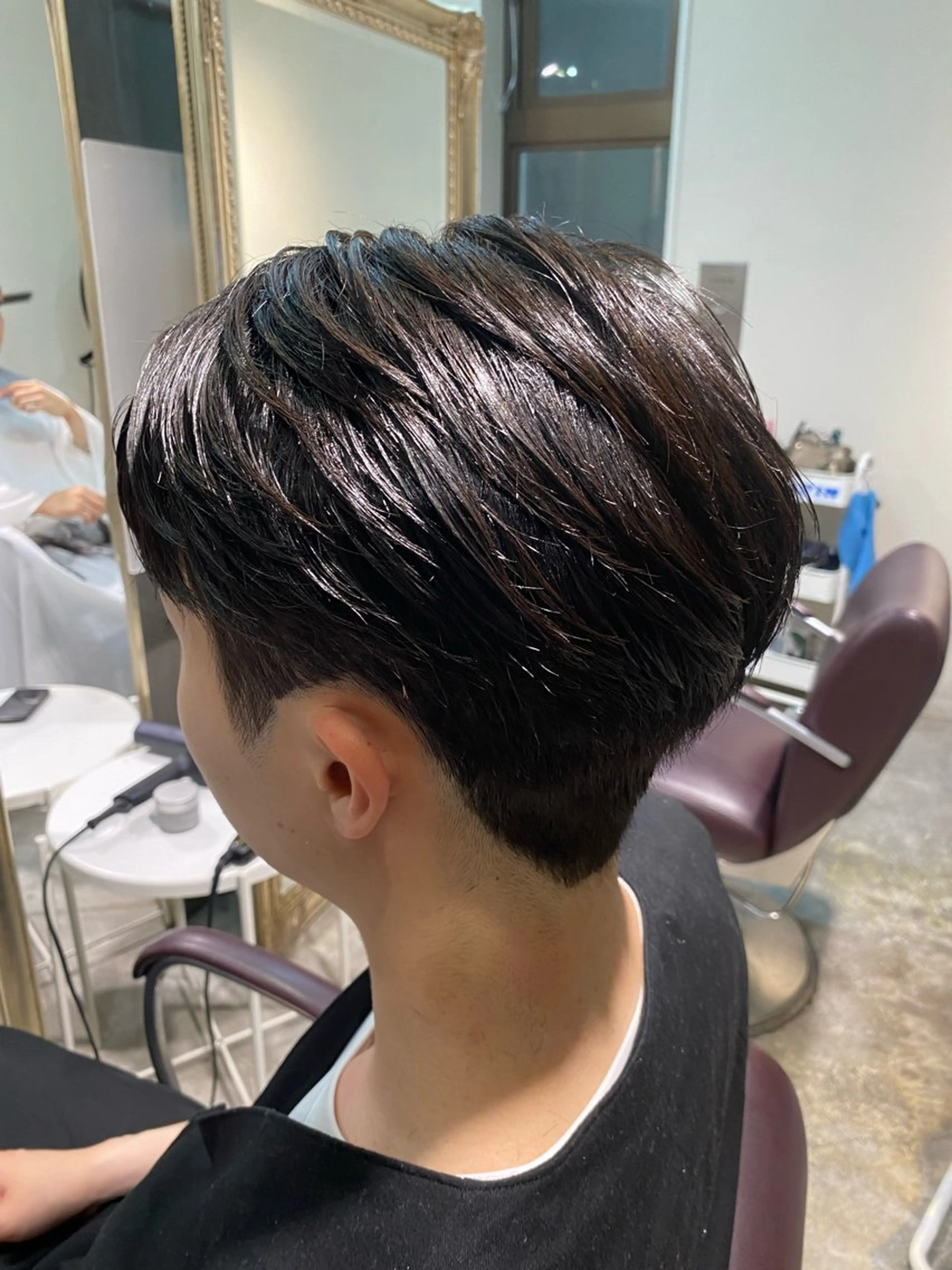 パーマ メンズ カット パーマ パーマ特化/海外風 パーマフェザー/真生のヘアスタイル