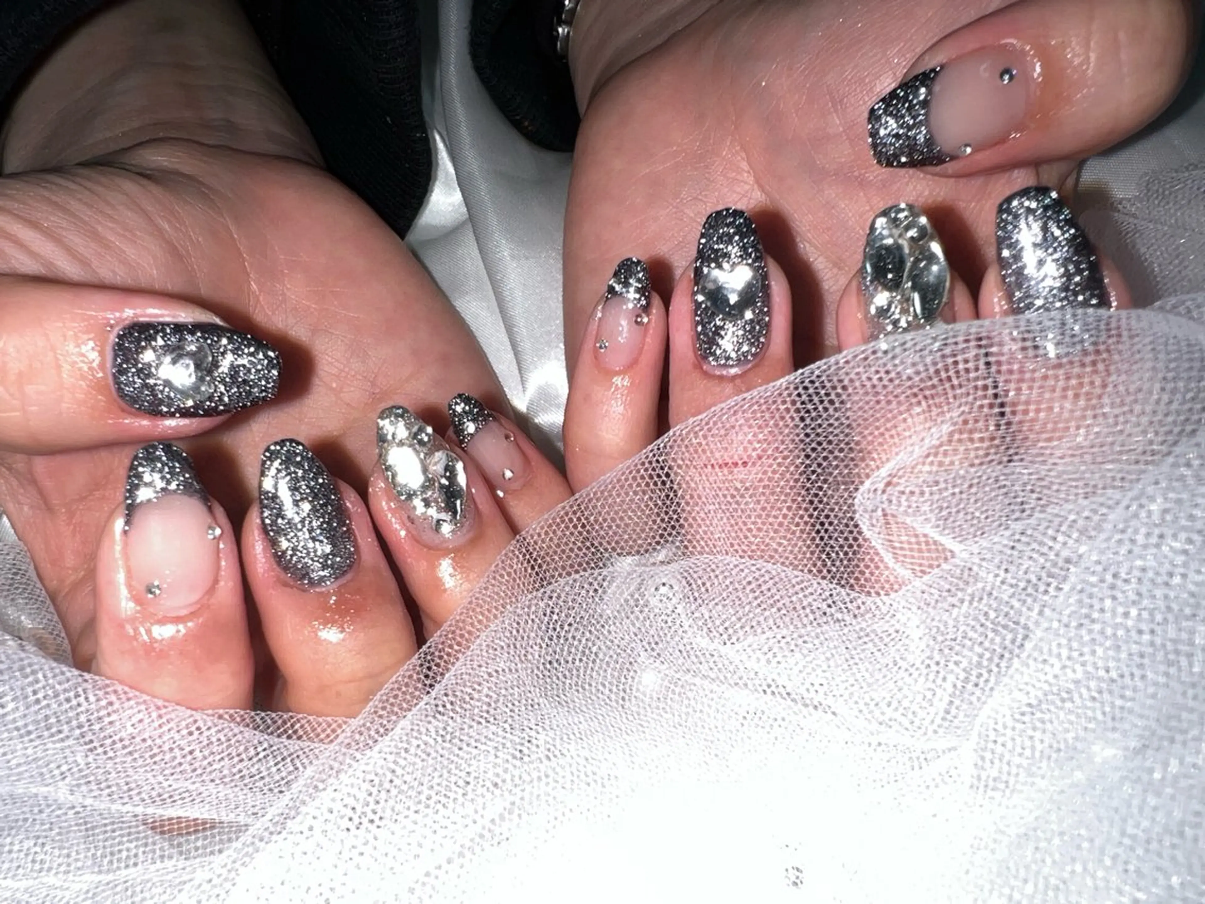 ネイル フラッシュネイル フレンチネイル ハンドネイル Ruana Nailのネイルデザイン