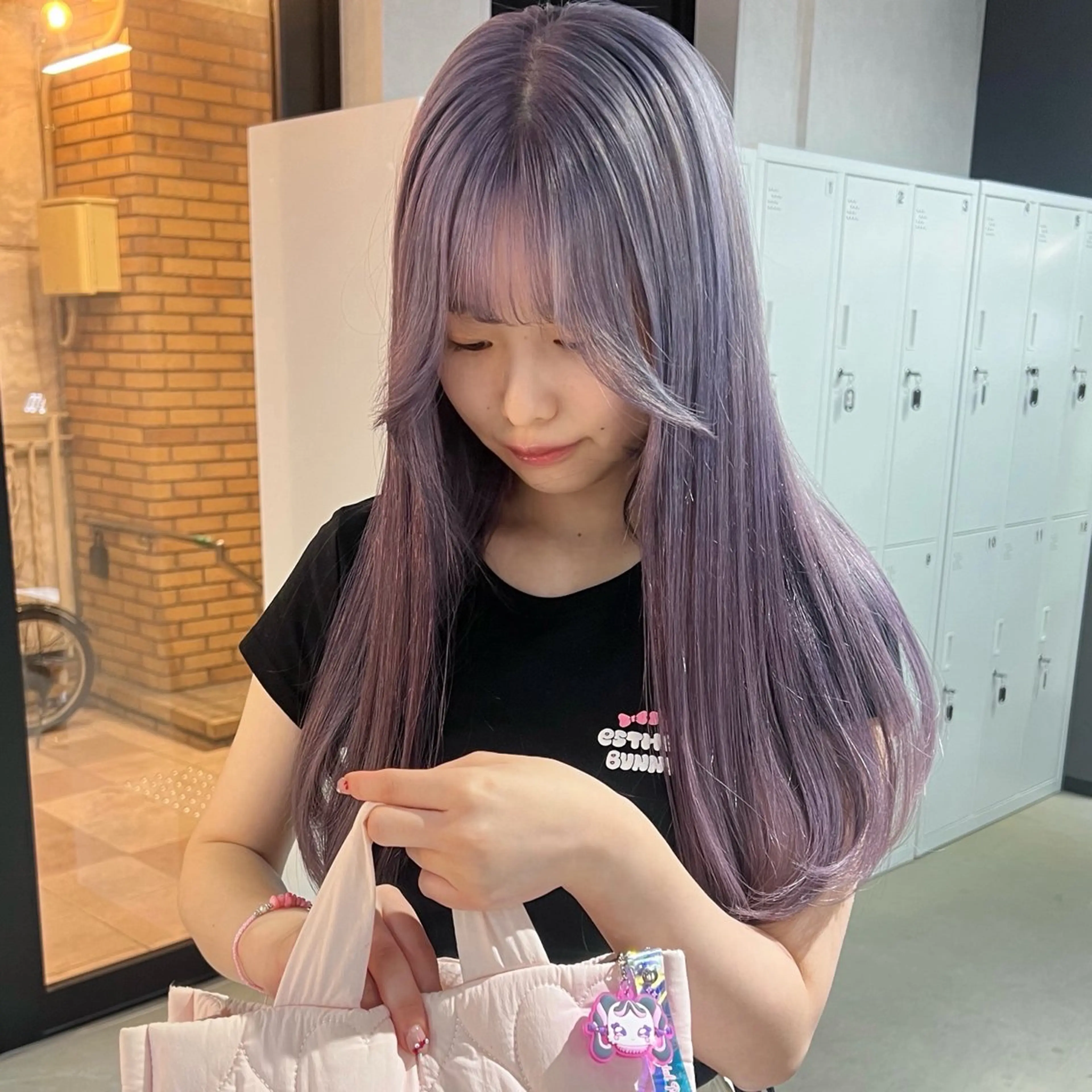 ロング カラー ラベンダーカラー ピンクカラー カット ヘアカラー トリートメント 🎀ダブルカラー/ ピンク×ガーリー🎀のヘアスタイル