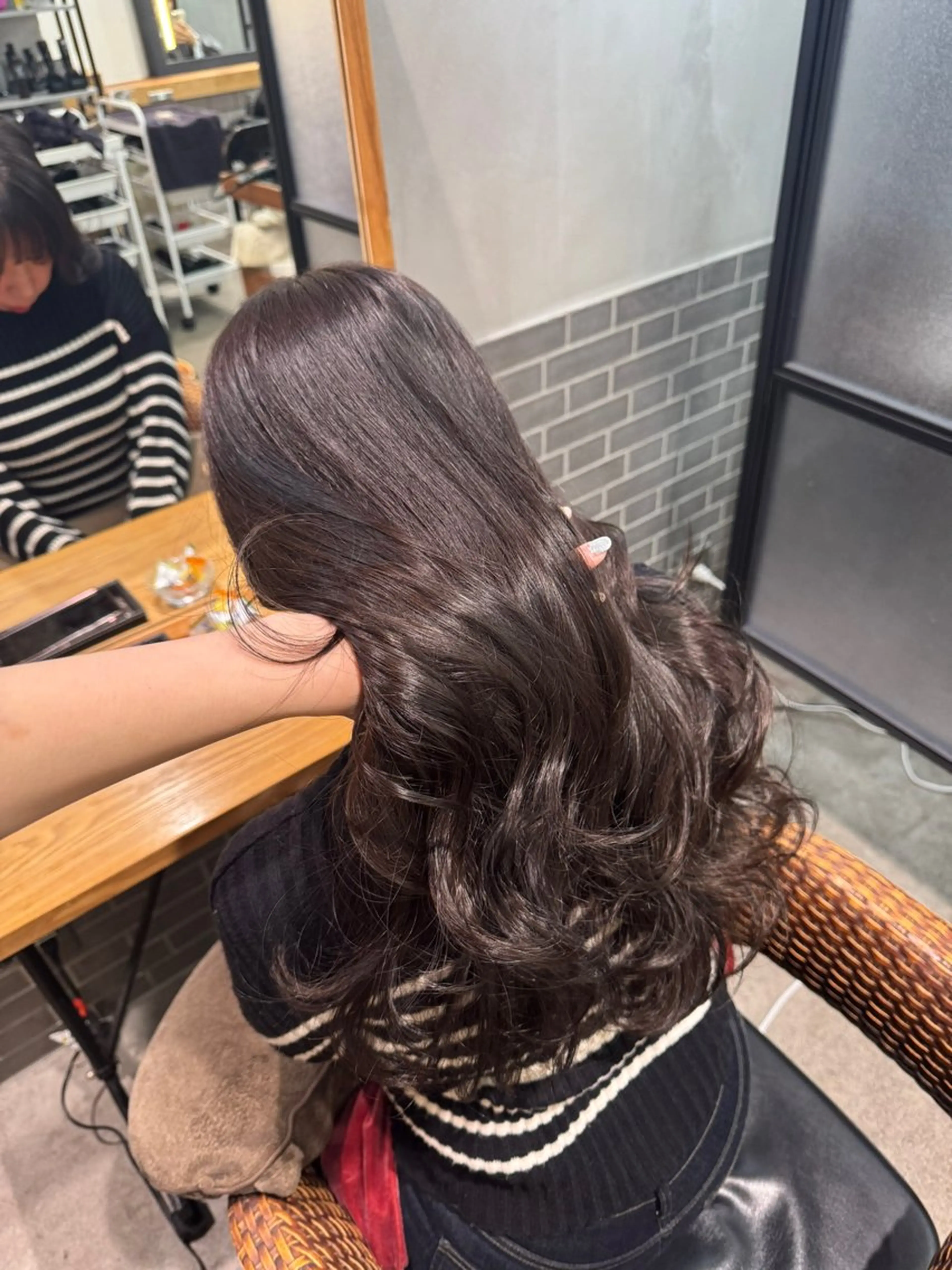 ロング カラー カット ヘアカラー トリートメント 暖色カラー🤎Red Neo　meiのヘアスタイル