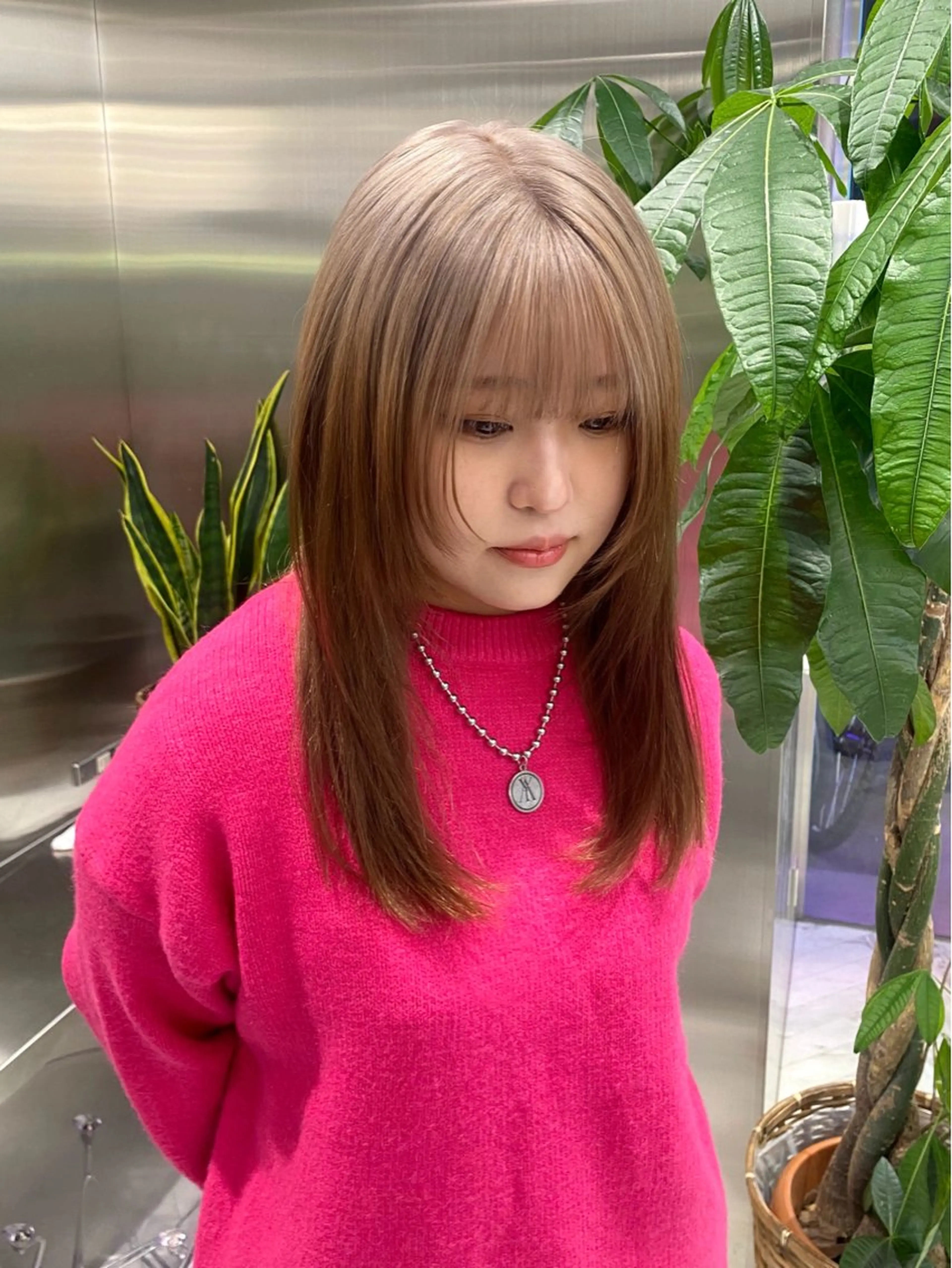 ロング 顔まわりレイヤー 顔周りカット レイヤーカット カット otoha☆カラー/ レイヤー/八王子のヘアスタイル