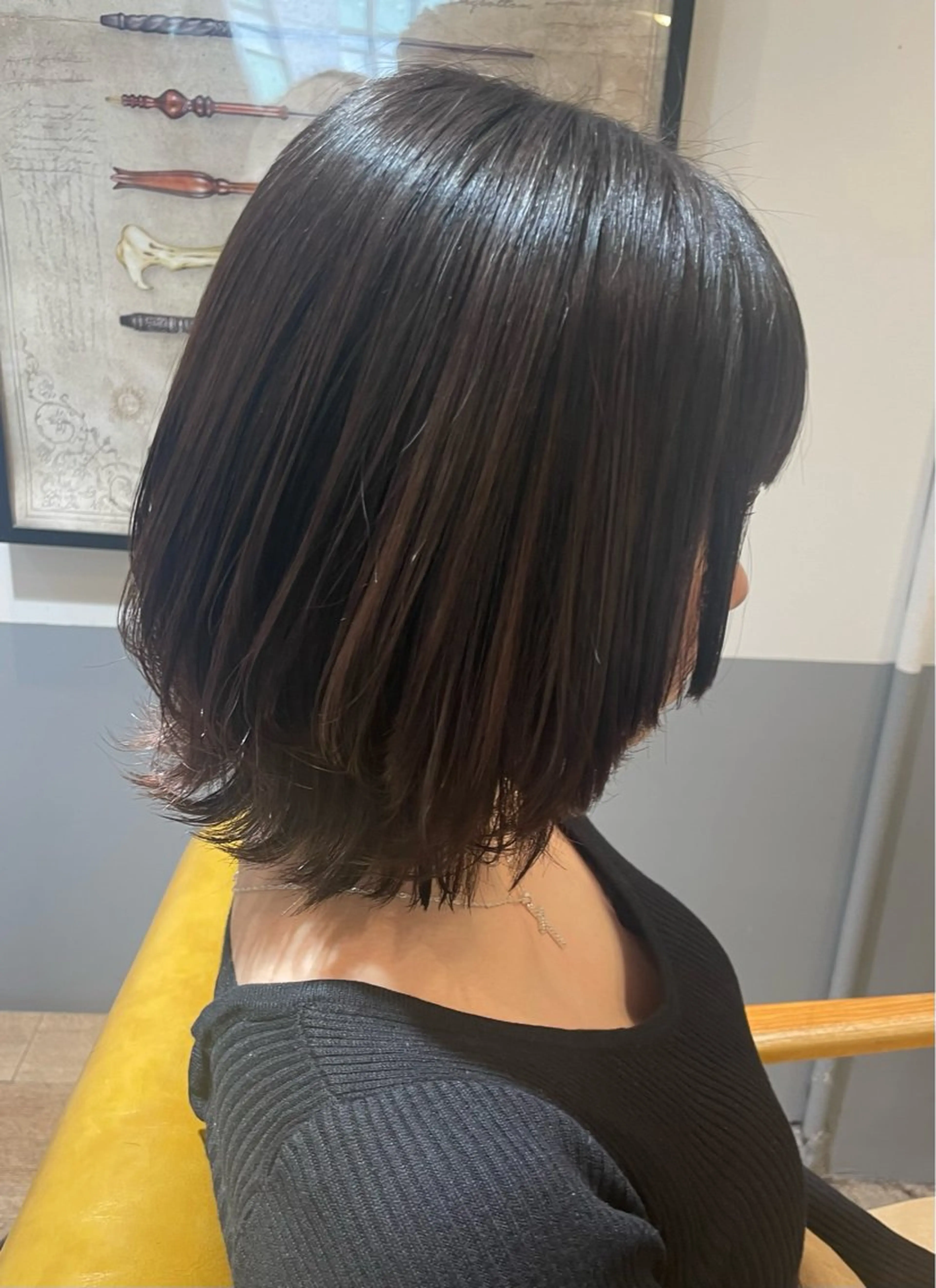 ミディアム ウルフカット 田中 志織のヘアスタイル