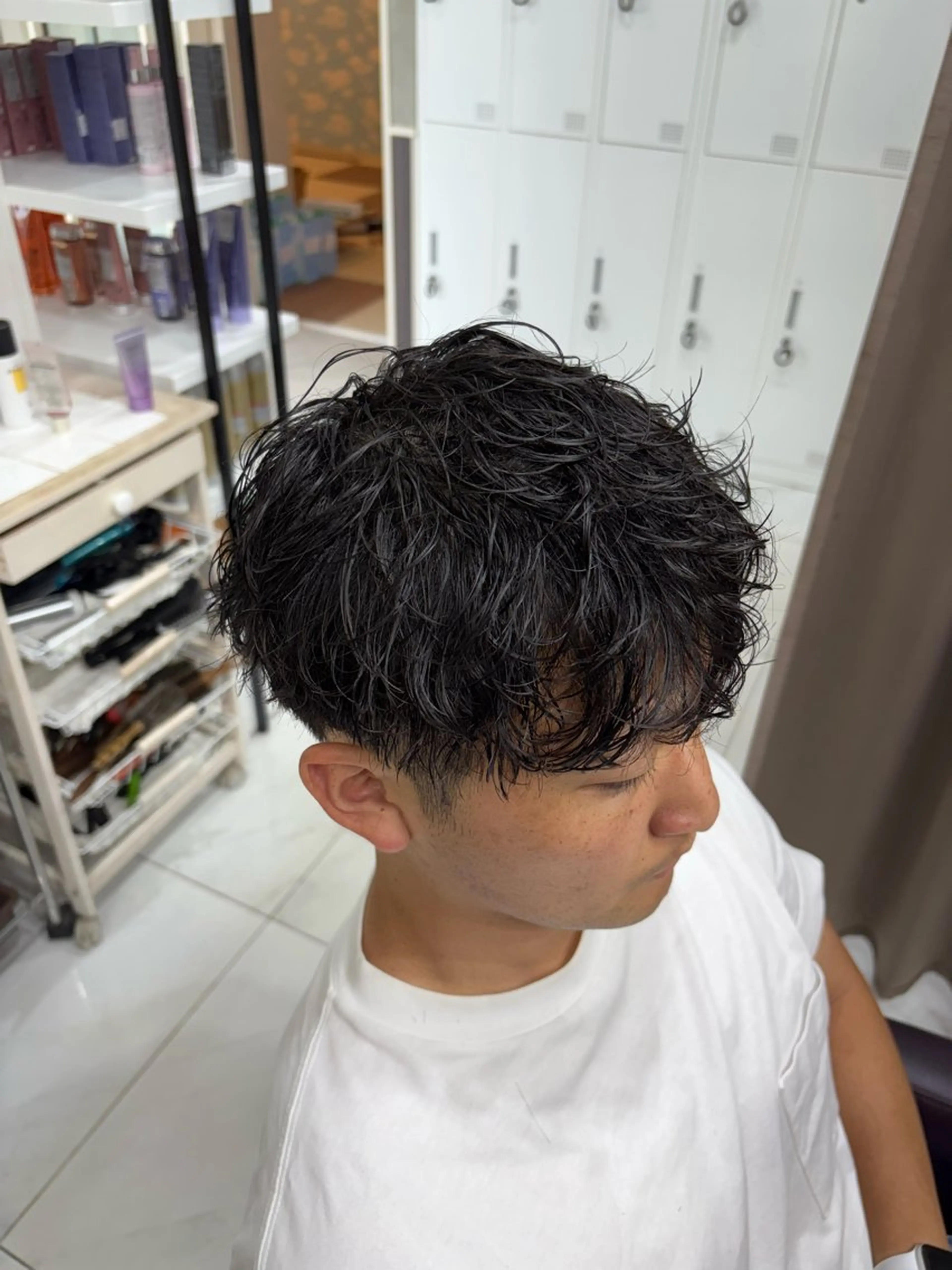 パーマ メンズ メンズパーマ カット ヘアセット 【GRANDEUR】 RYUのヘアスタイル