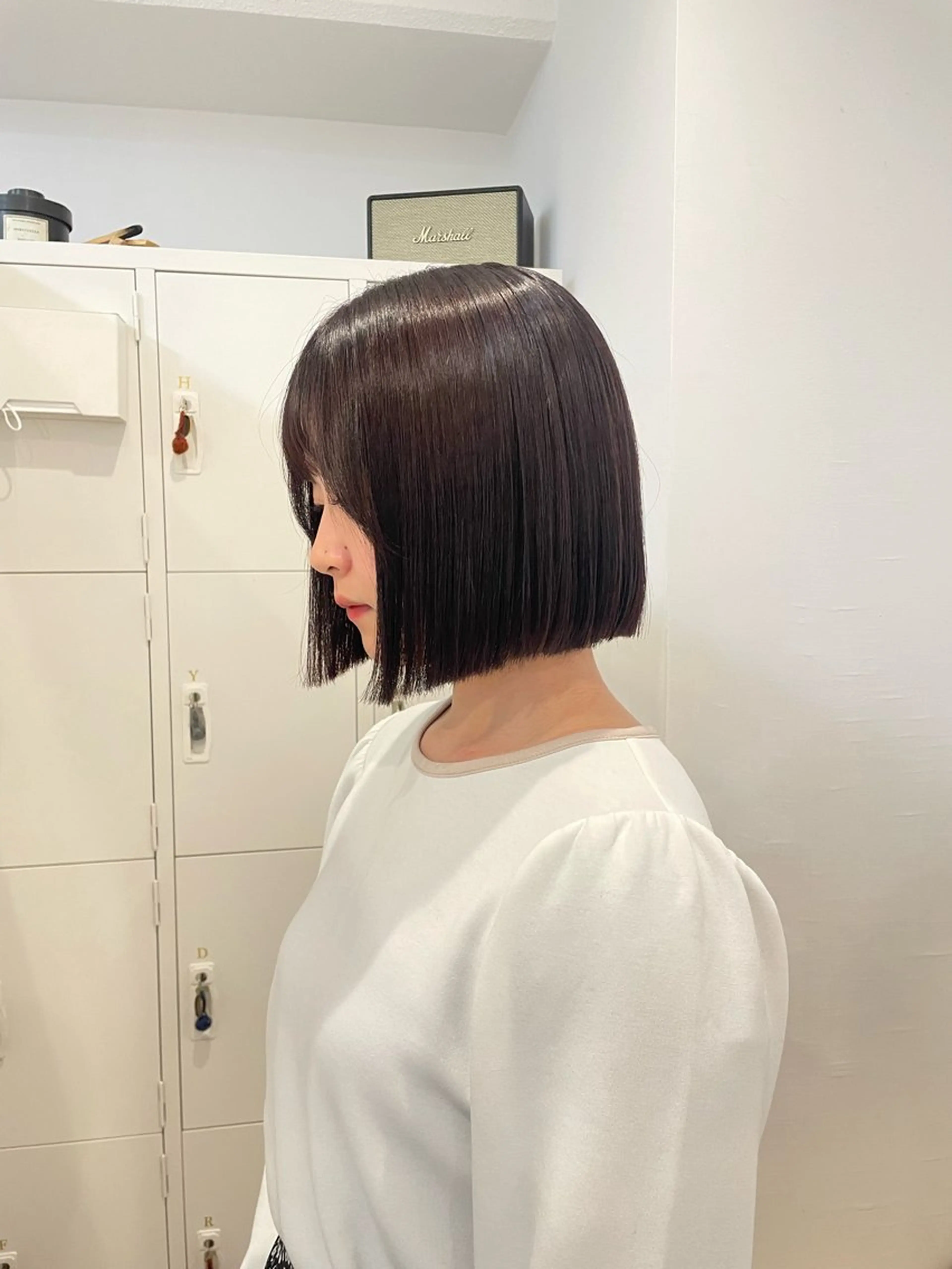ミディアム カラー ピンクカラー ボブ サクライ オトカのヘアスタイル