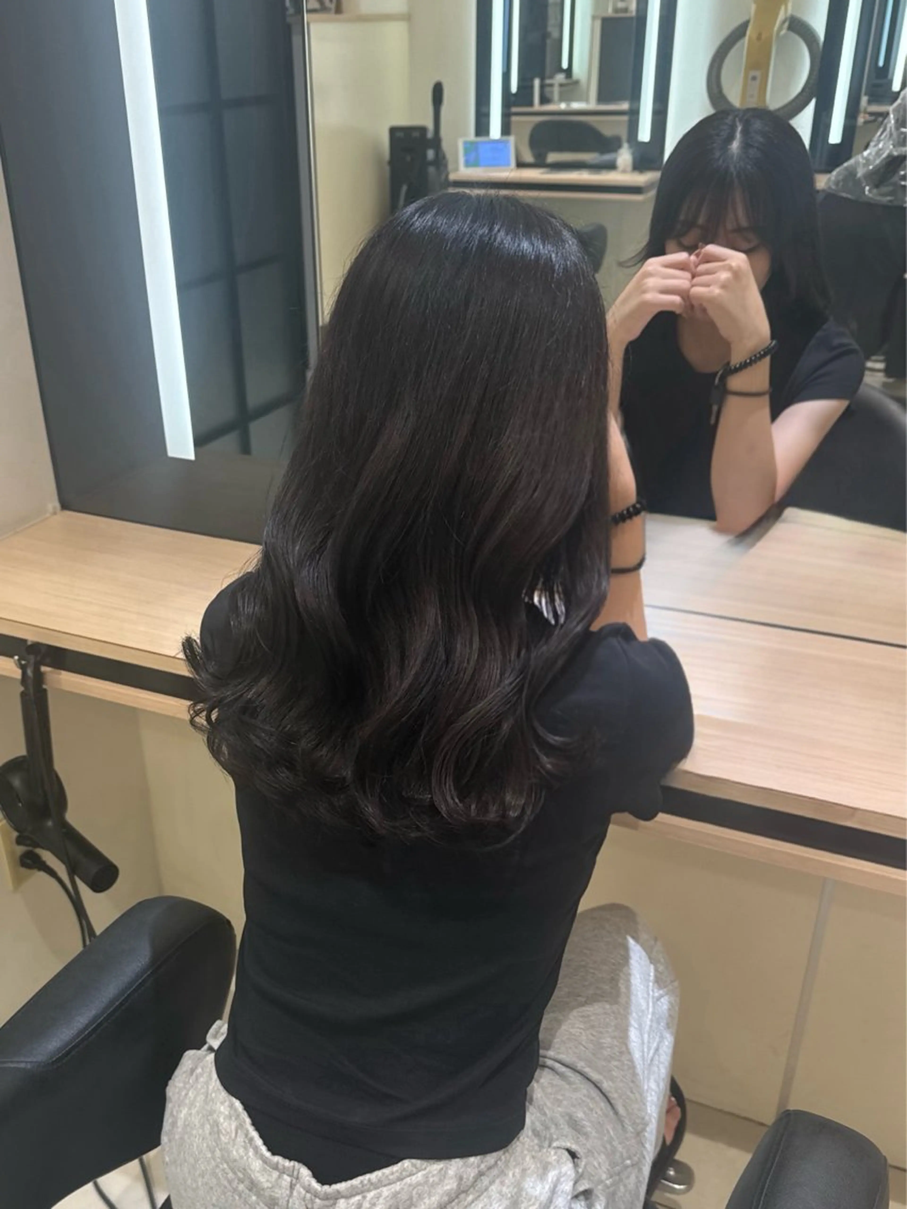ロング カラー ヘアカラー トリートメント ひなの🫧ベージュ系 艶カラーのヘアスタイル