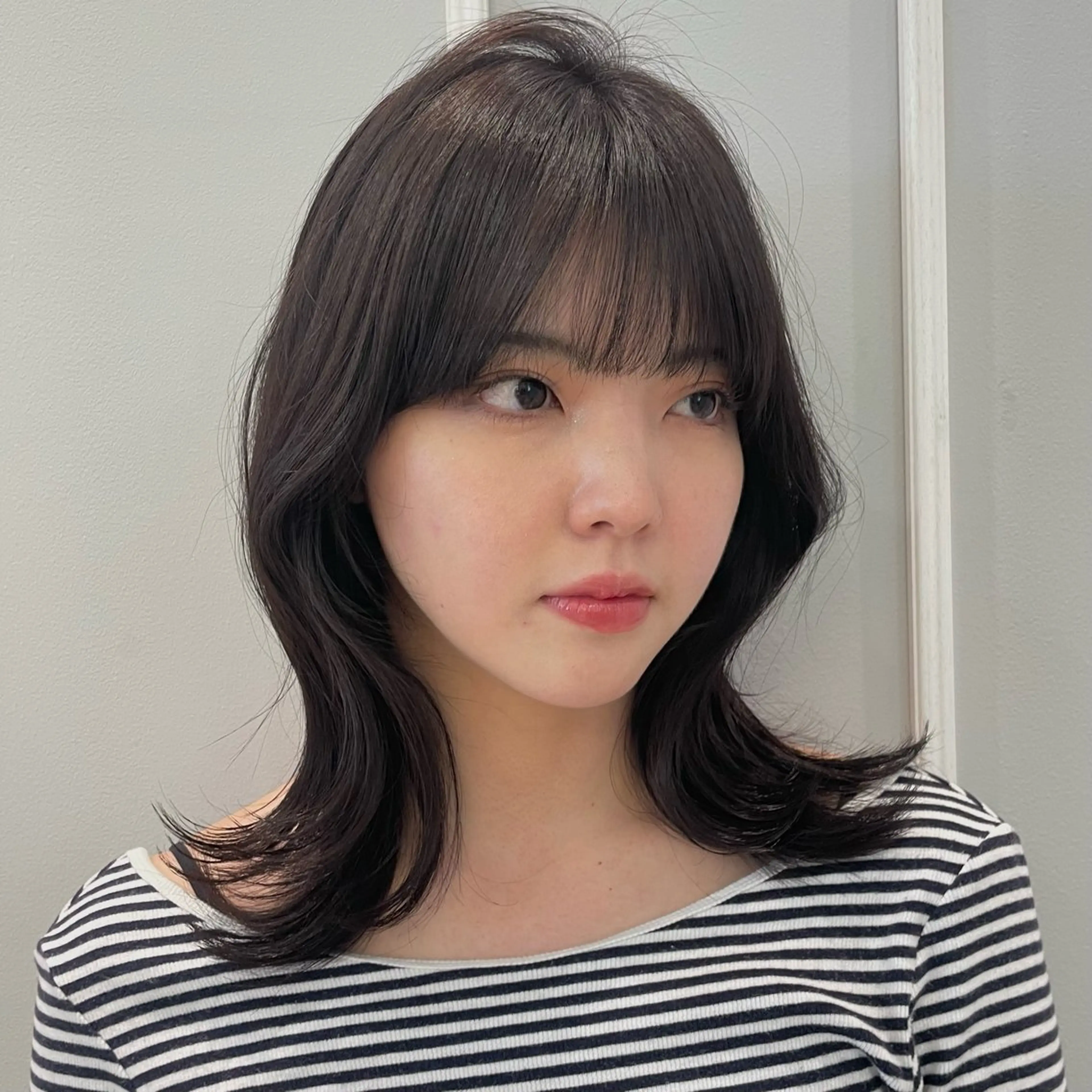 ミディアム カット ヘアカラー トリートメント 🩶赤み消しカラー 🐈‍⬛荻野美思🐾のヘアスタイル