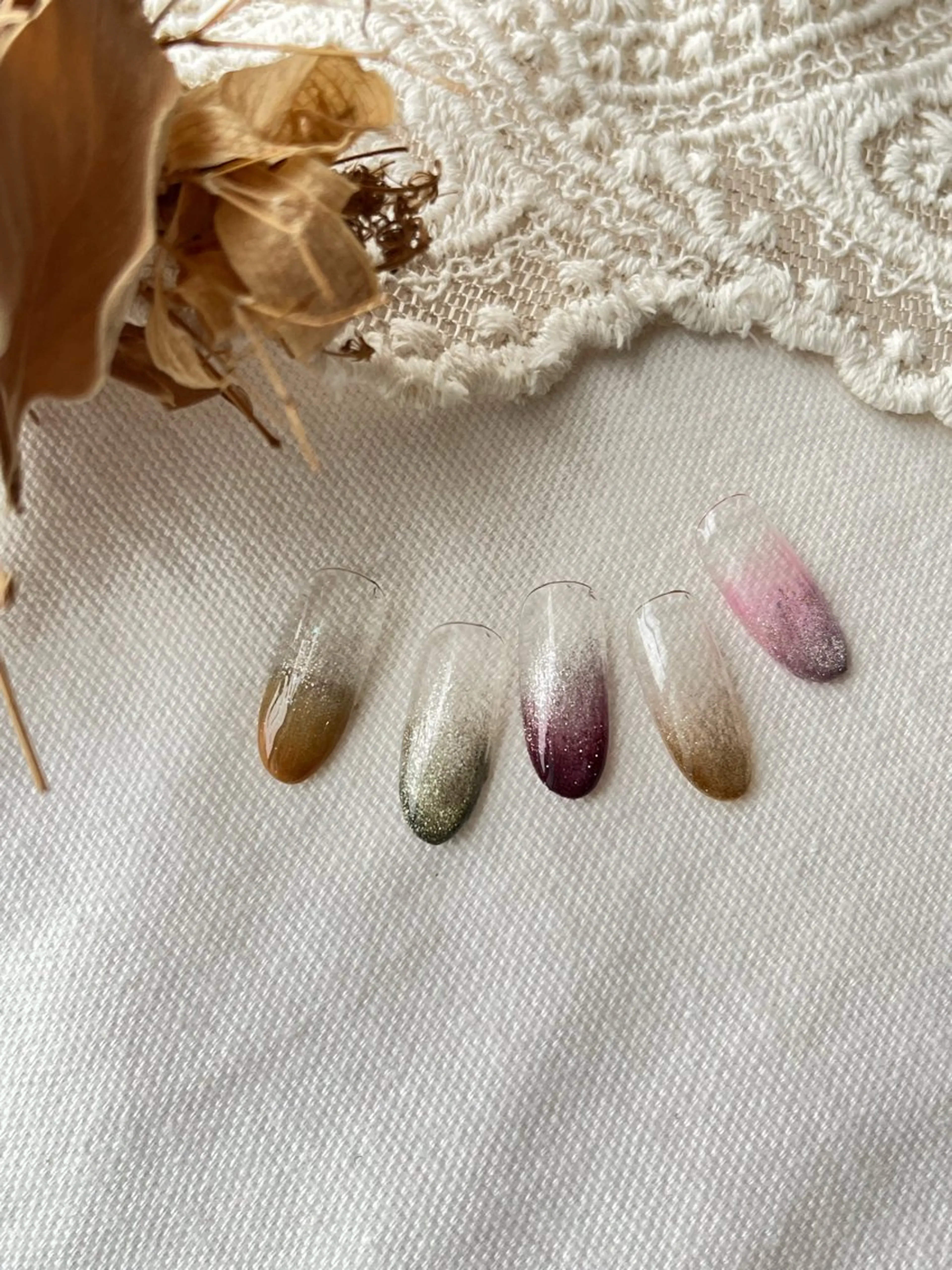 ネイル マグネットネイル 冬ネイル miel nailのネイルデザイン