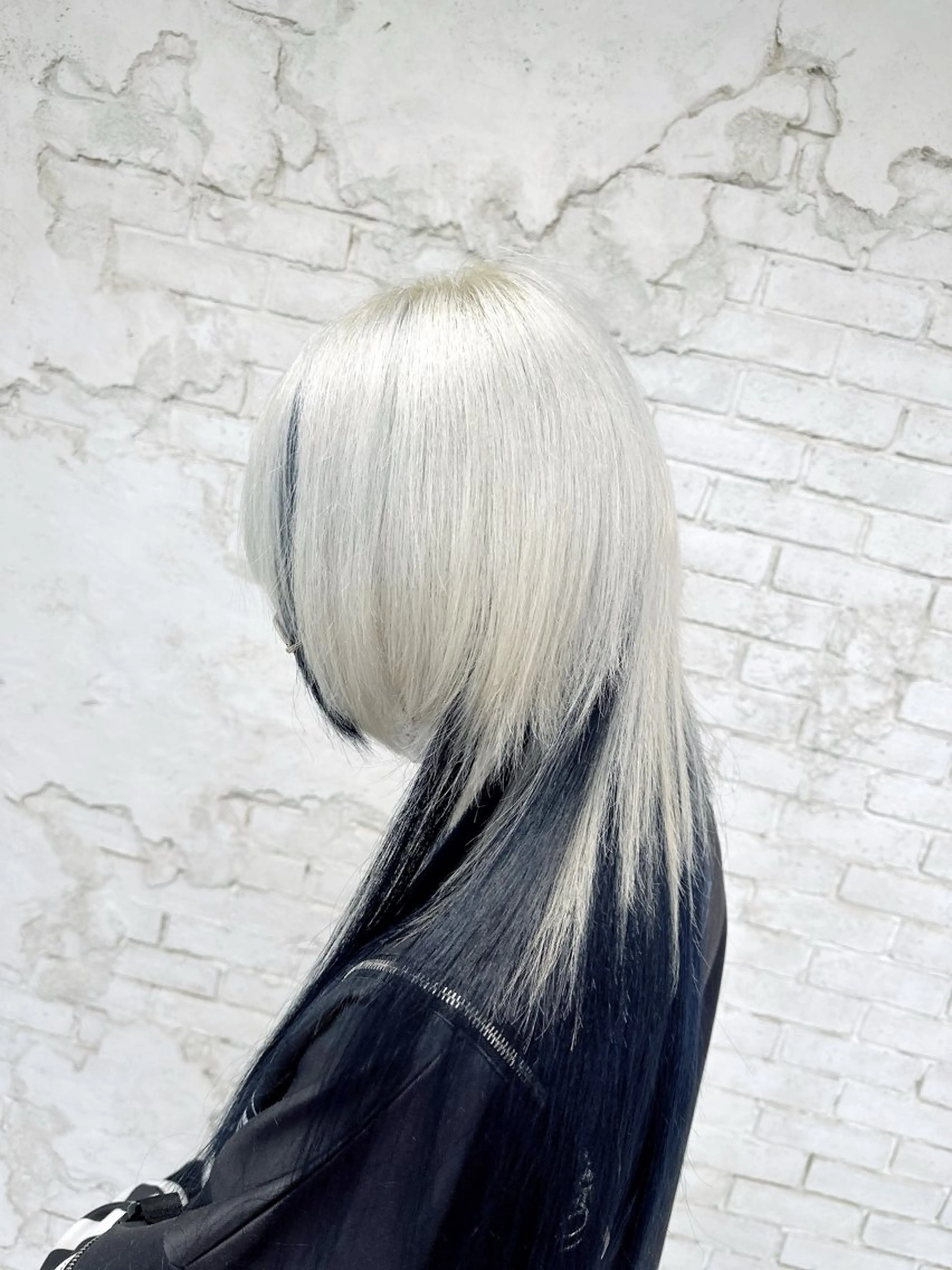 ミディアム カラー ベージュカラー 黒髪 ブリーチ ケアブリーチ ダブルカラー ヘアカラー 🌈ホワイトカラー レイヤー/キシ🌈のヘアスタイル