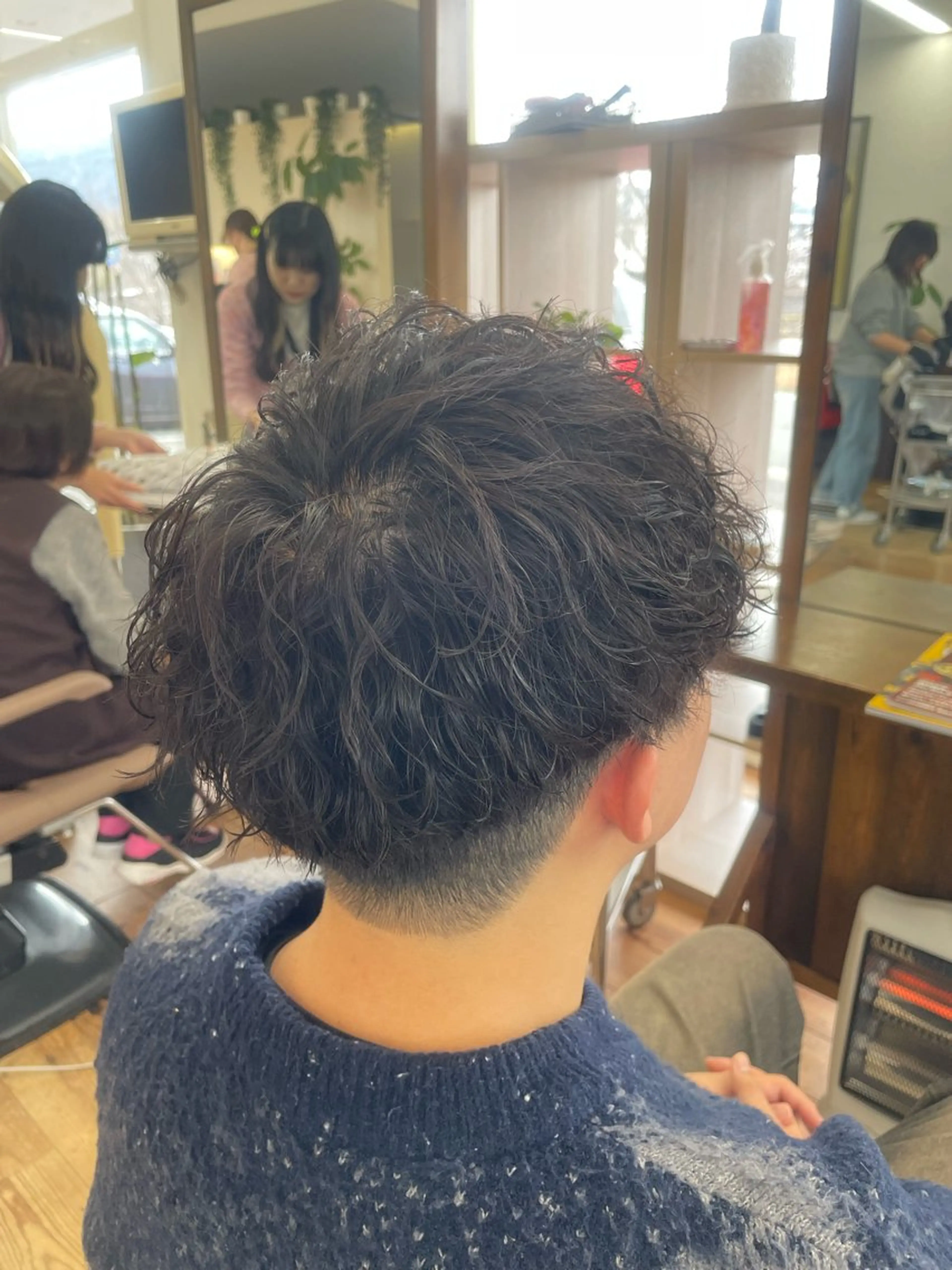 波巻きパーマ+メンズカット+3stepトリートメントの写真