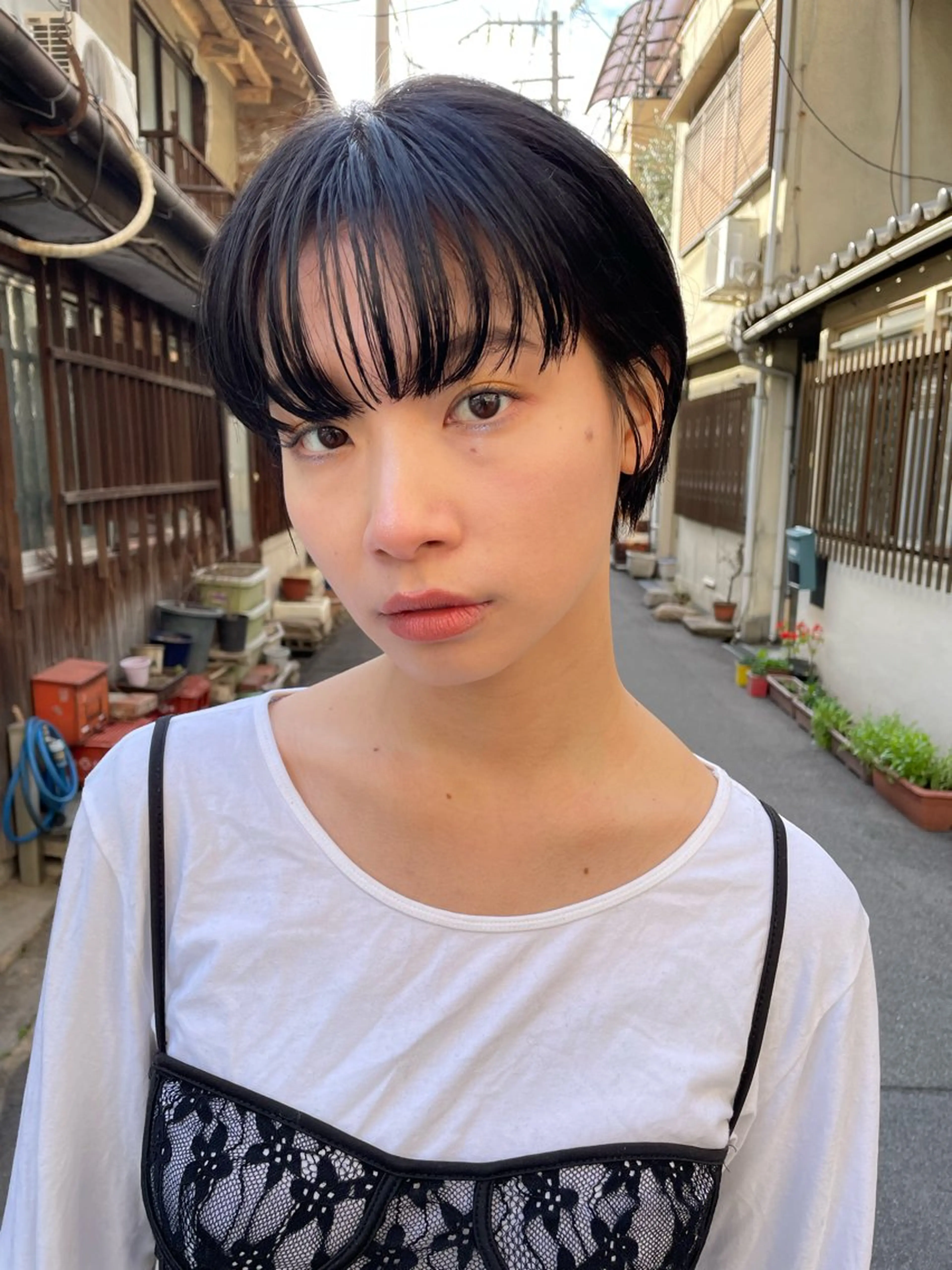 ミディアム カラー パーマ ヘアアレンジ メンズ カット ヘアカラー トリートメント tatsumi/ボブ ウルフ/レイヤーのヘアスタイル