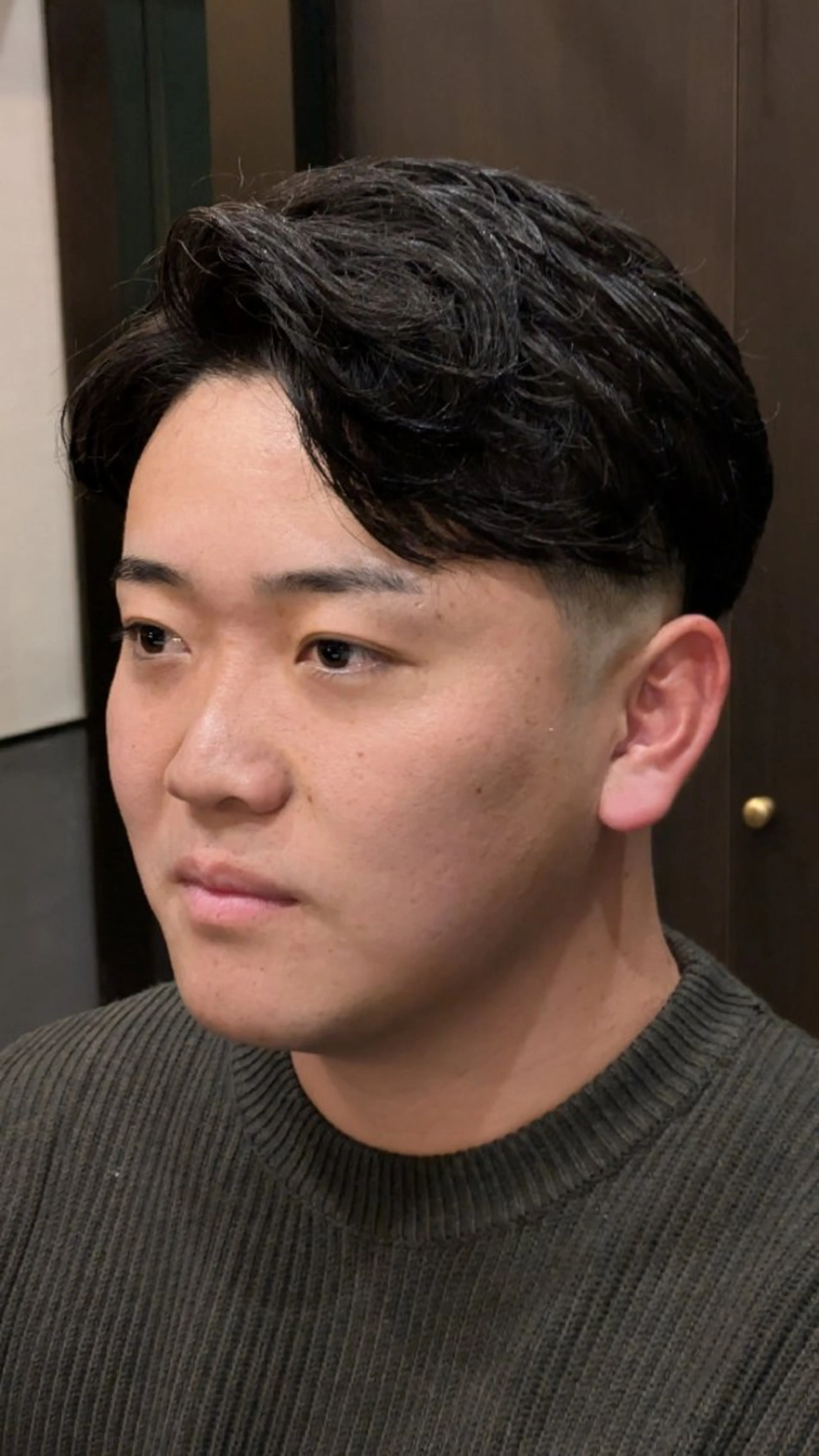 ミディアム 爰河 泰介のヘアスタイル