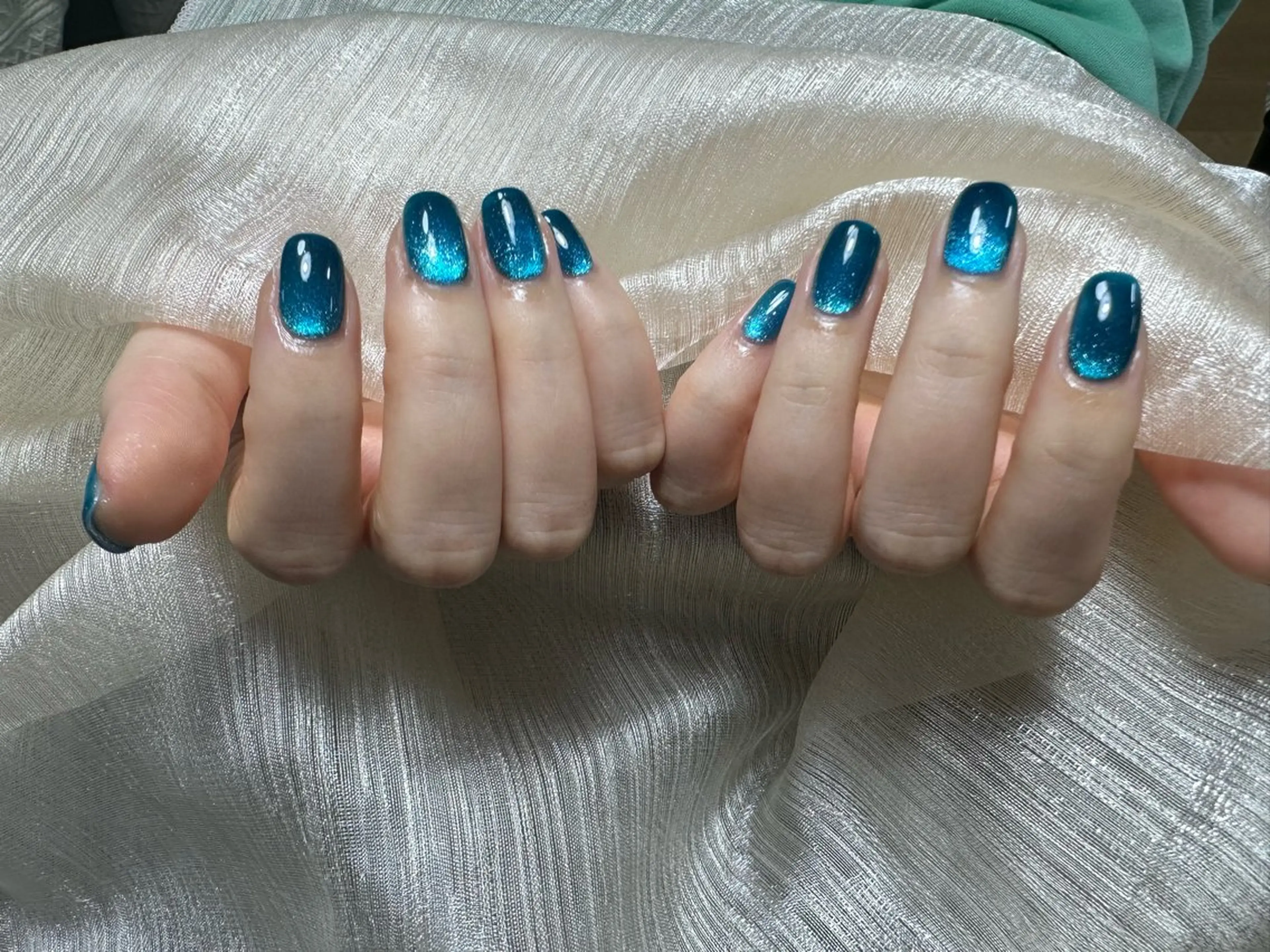 ネイル 長さ出し フレンチネイル グラデーション マグネットネイル マグネットフレンチ ハンドネイル ハンドケア ⭐️Dreamy Nail⭐️のネイルデザイン