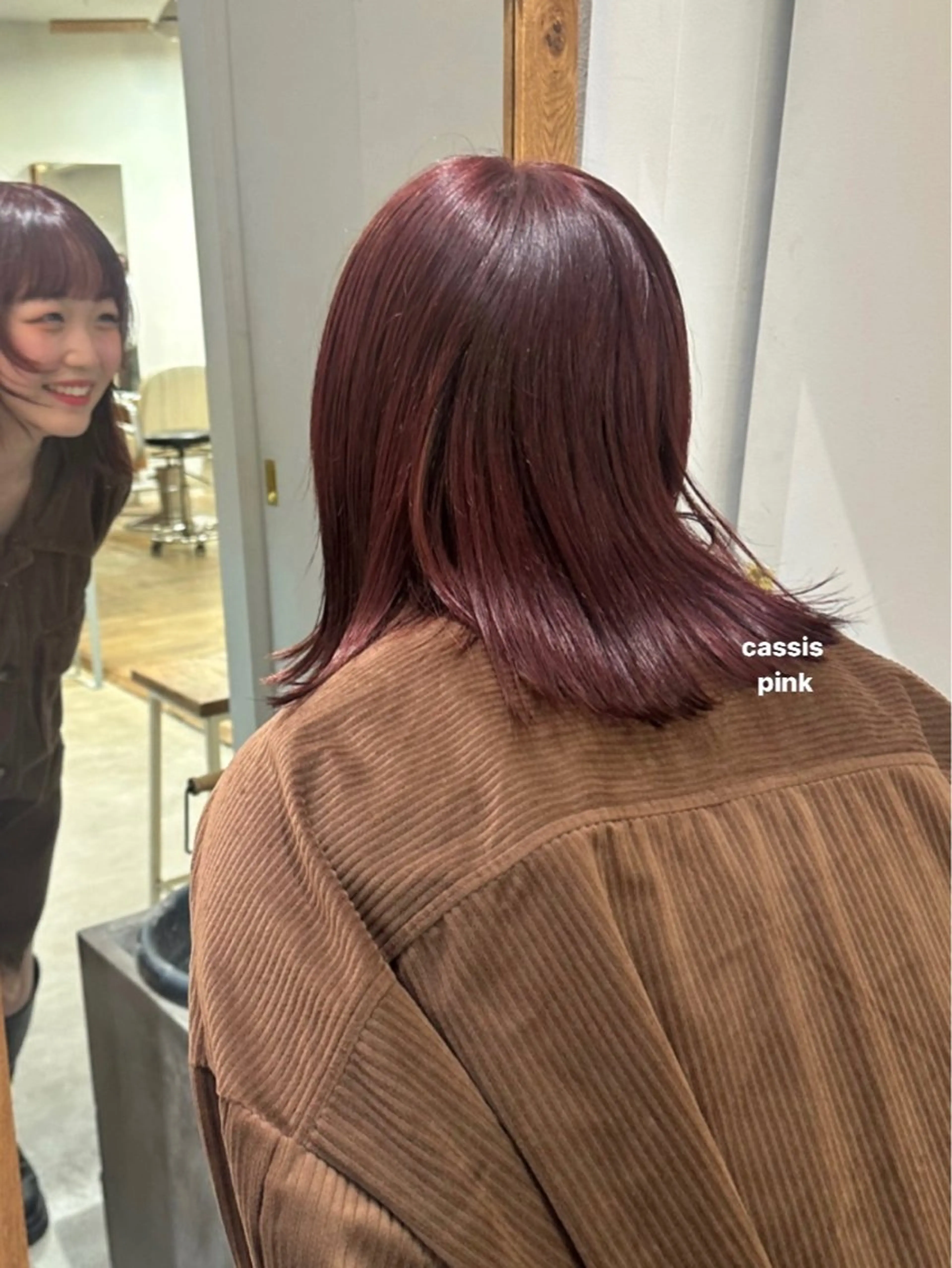 ミディアム カラー ヘアカラー トリートメント 暖色/レイヤーカット 🌙オノユリカのヘアスタイル
