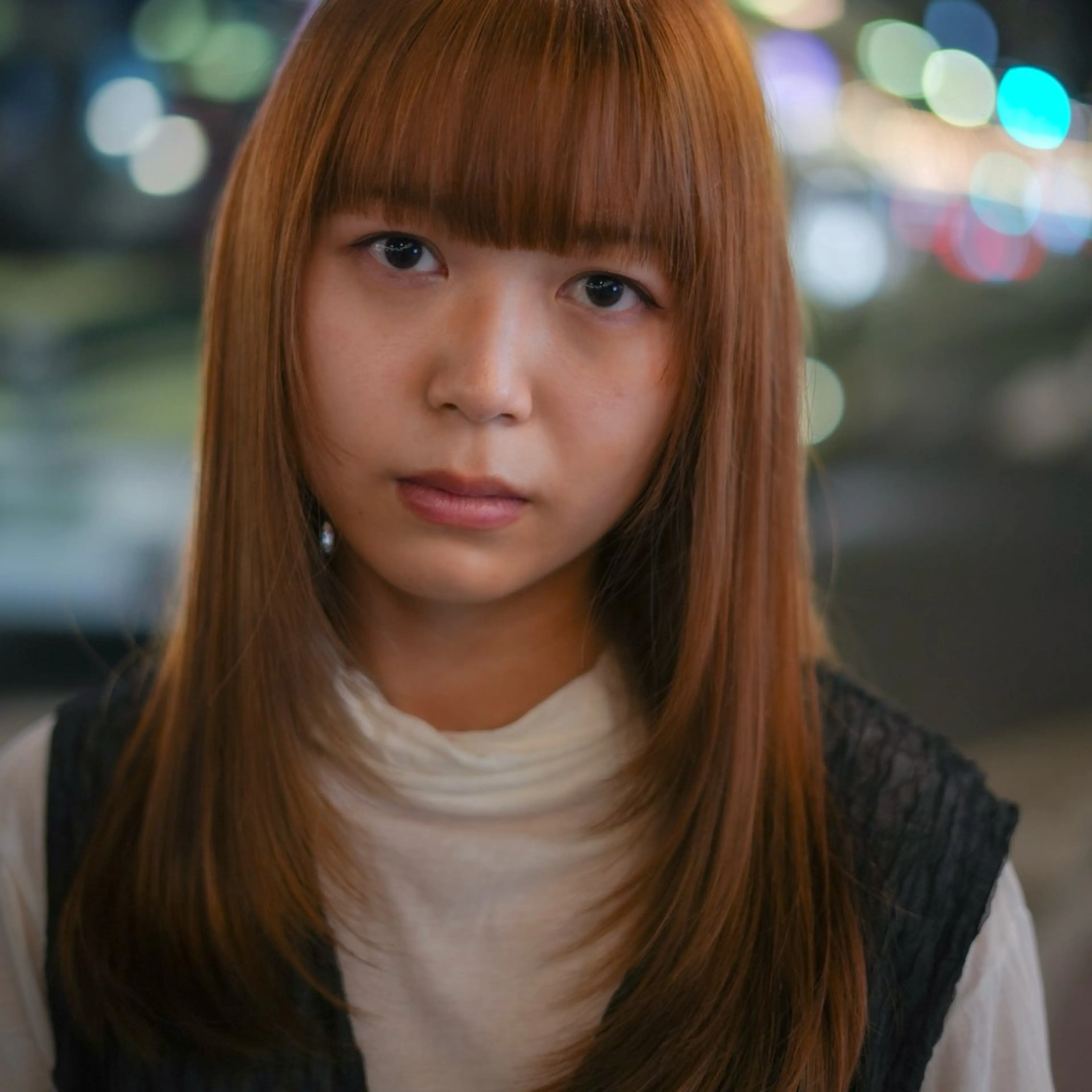 ロング カラー ダブルカラー ボブ 顔まわりレイヤー 顔周りカット 髪質改善 nui所属・清水優/ボブ/ レイヤー/髪質改善のヘアスタイル