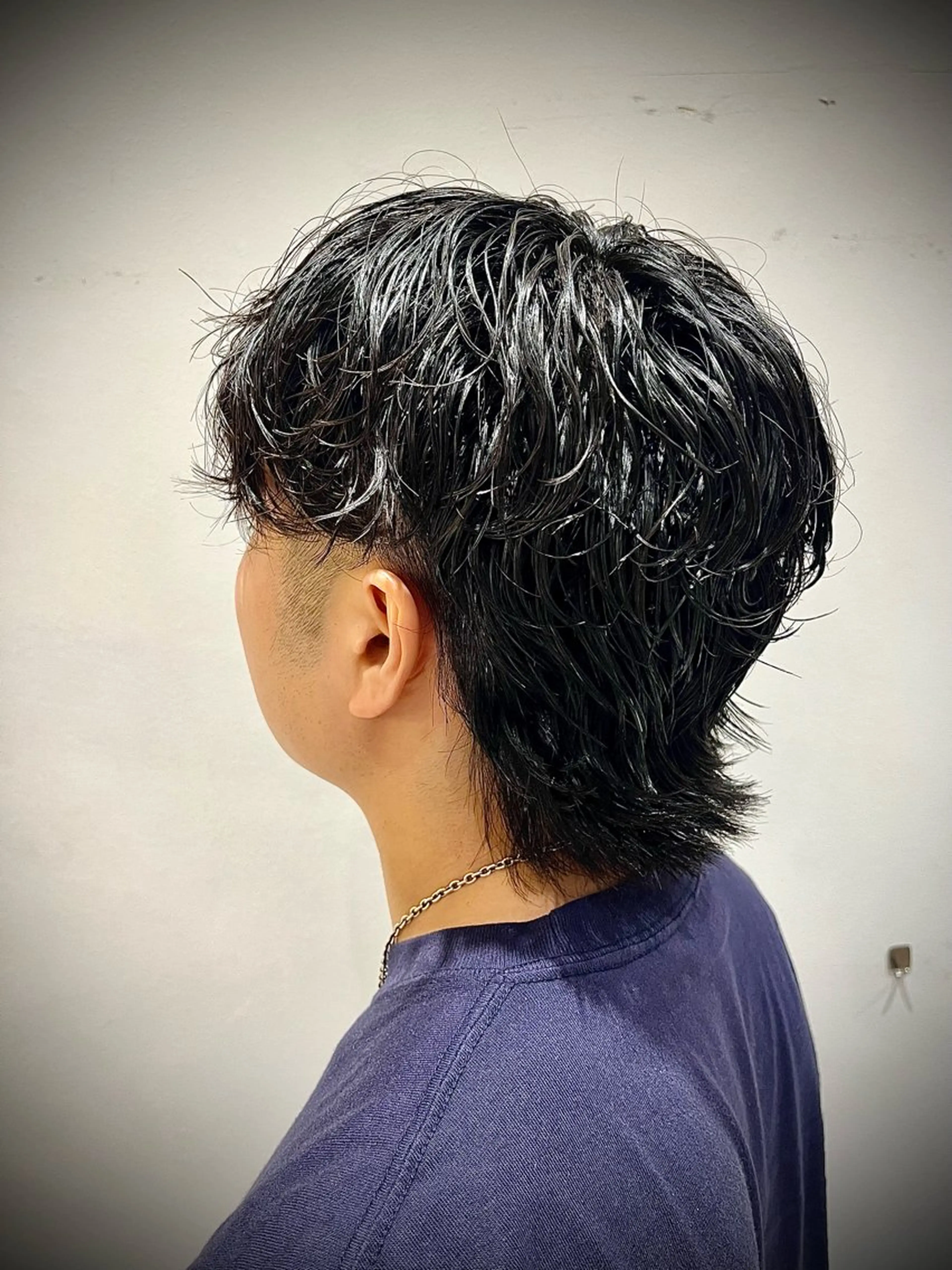 パーマ メンズ メンズウルフカット ウルフカット カット パーマ 🟦メンズ特化🟦 たかしま　あさひのヘアスタイル