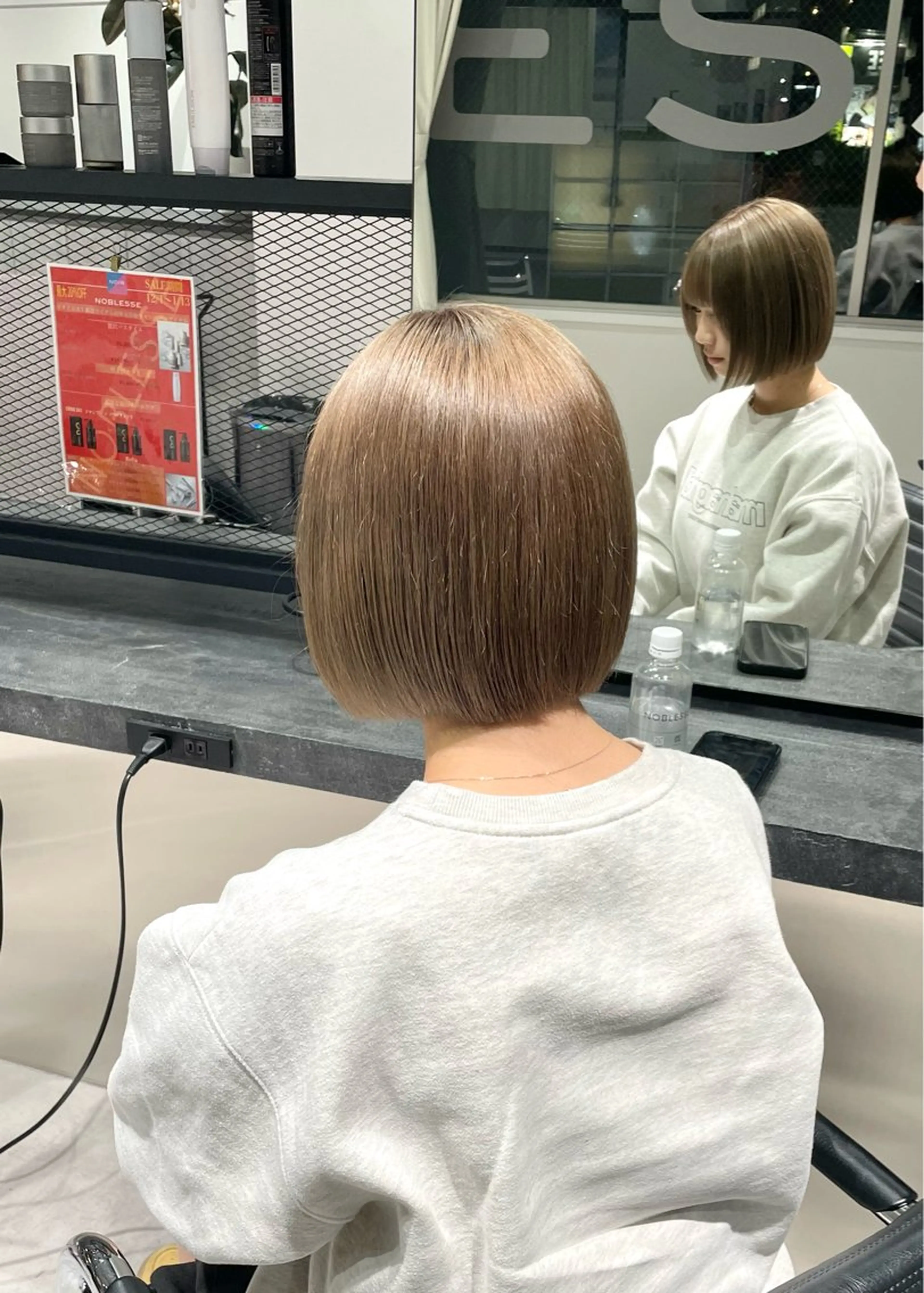 ショート カラー ベージュカラー ブリーチ ヘアカラー トリートメント 🌷ケアブリーチ /透明感/れい🌷のヘアスタイル