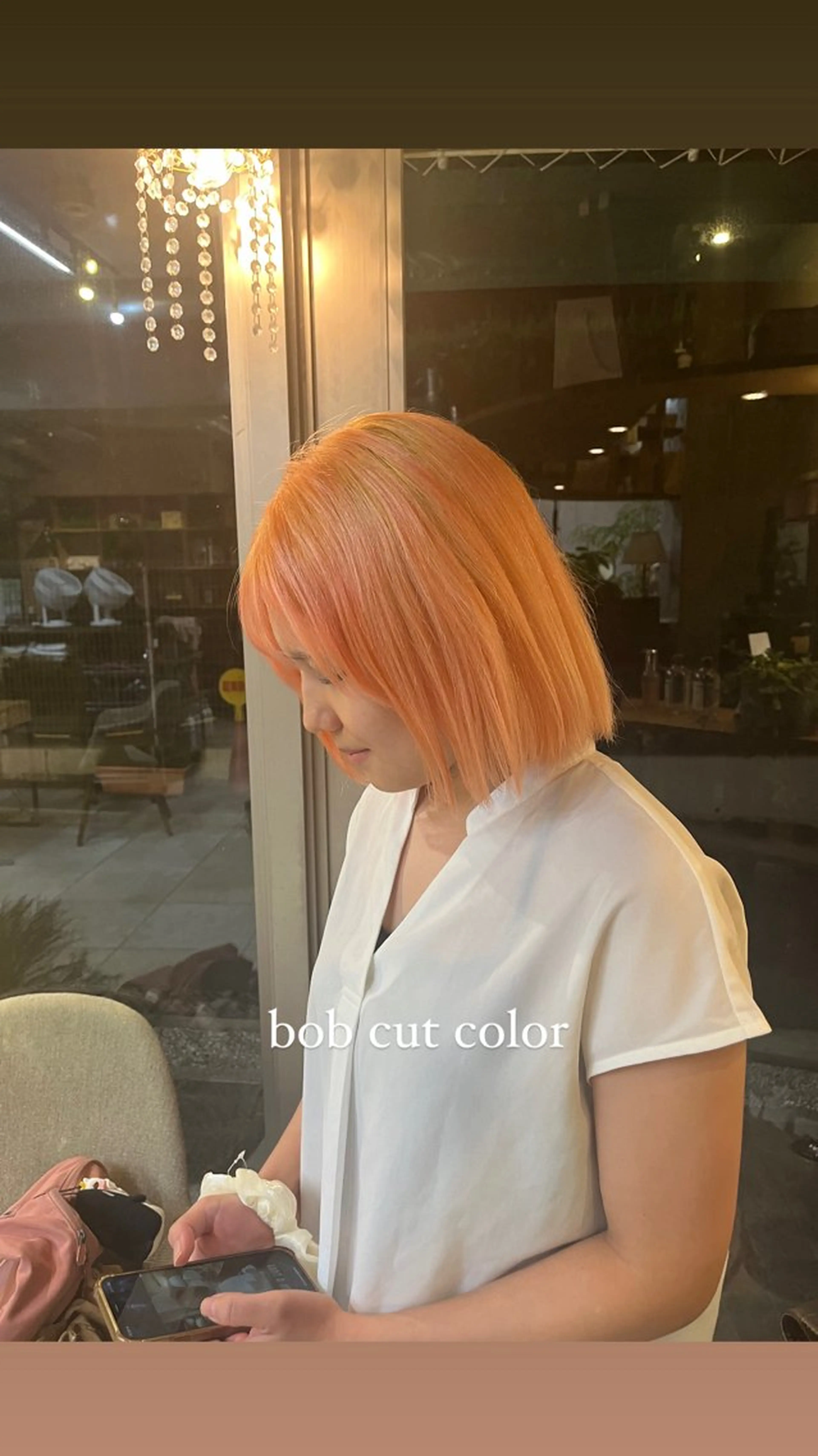 ミディアム カラー 🌱ぱっつとボブカ ット🌱/Ryotaのヘアスタイル