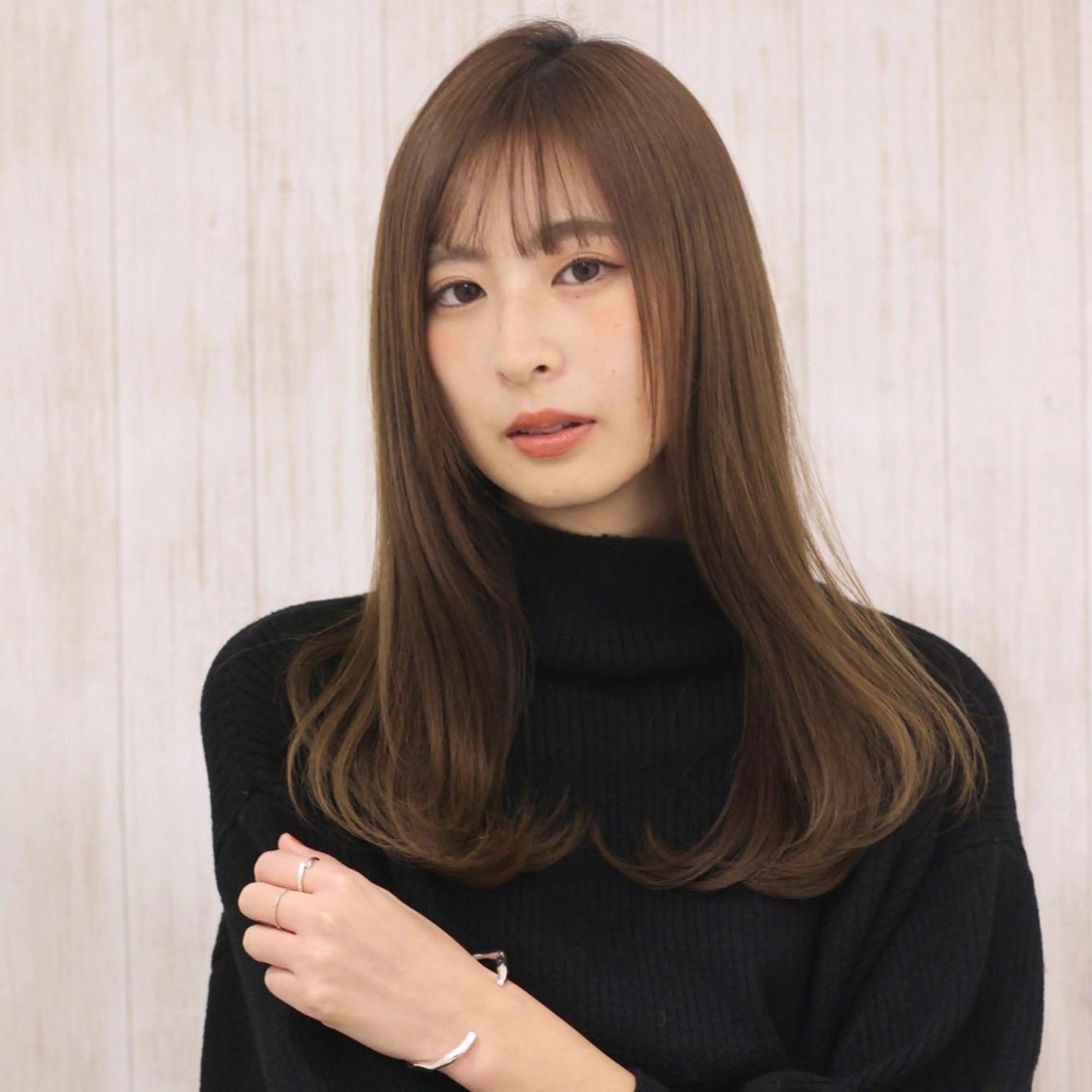 セミロング 🎴イトウユウ🎴 #話さない美容師のヘアスタイル