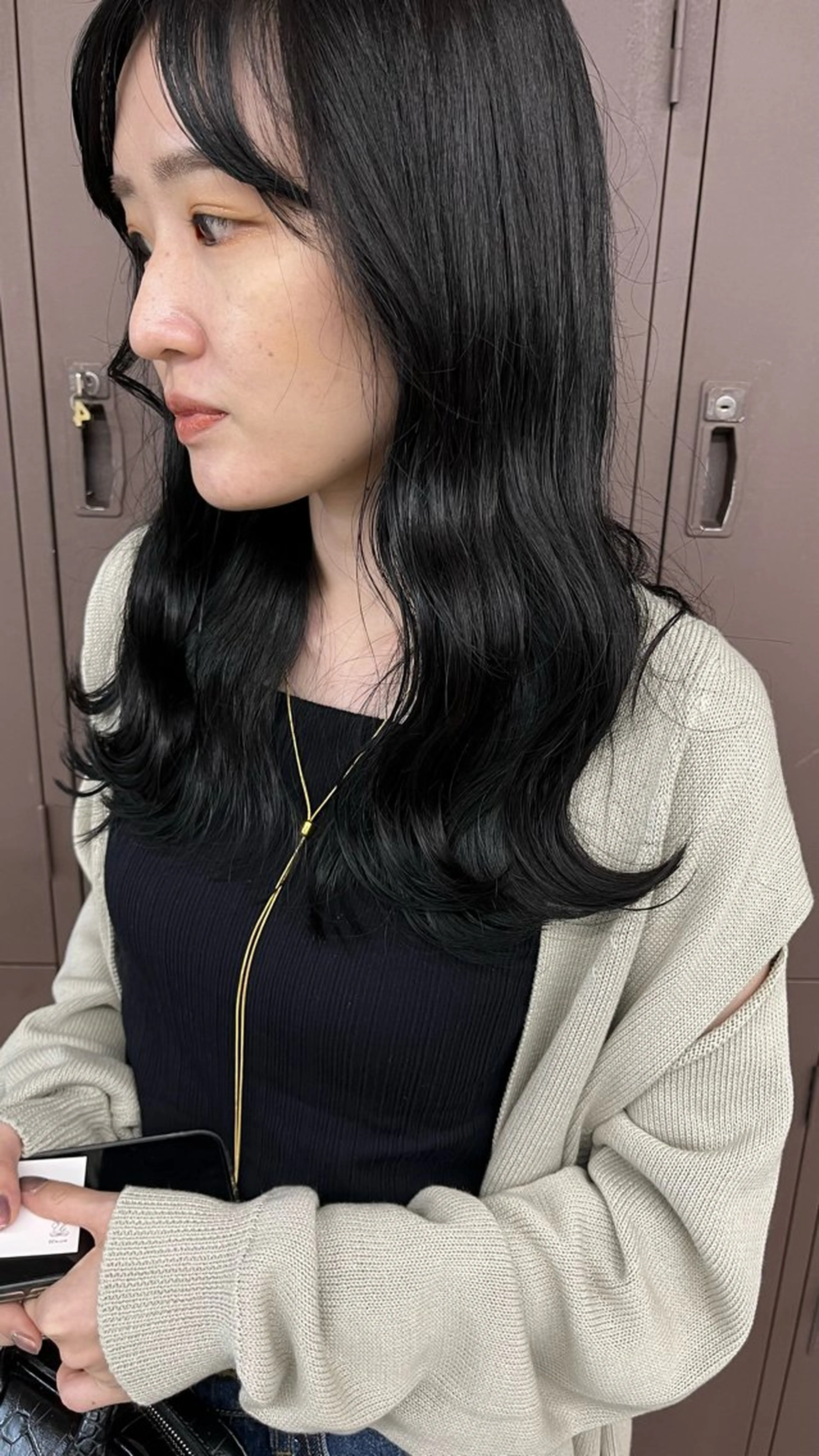 ロング カット ヘアカラー パーマ/オリーブ/ 酸性ストレート/ゆなのヘアスタイル