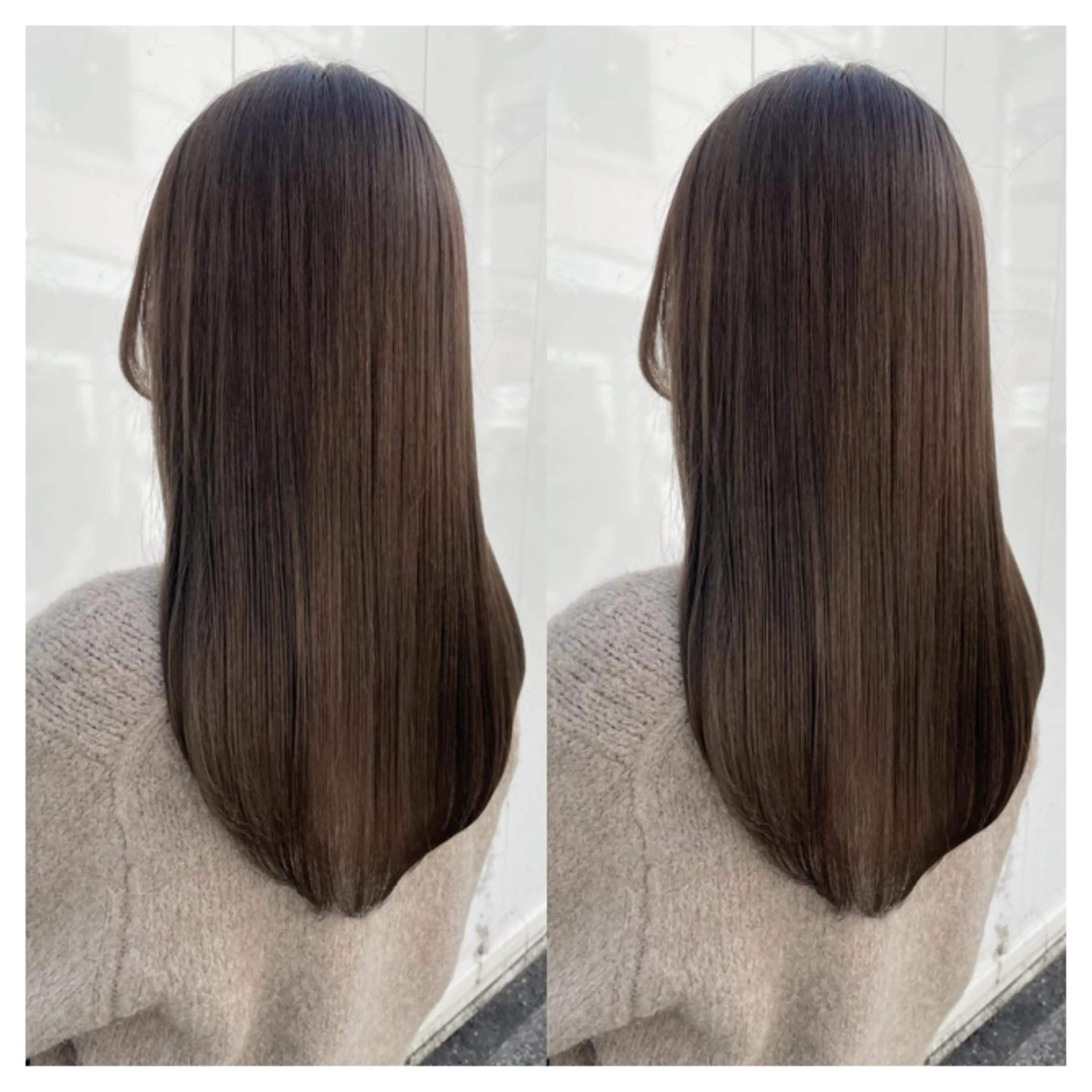 ロング カラー カット 縮毛矯正 トリートメント 村山 茉衣のヘアスタイル