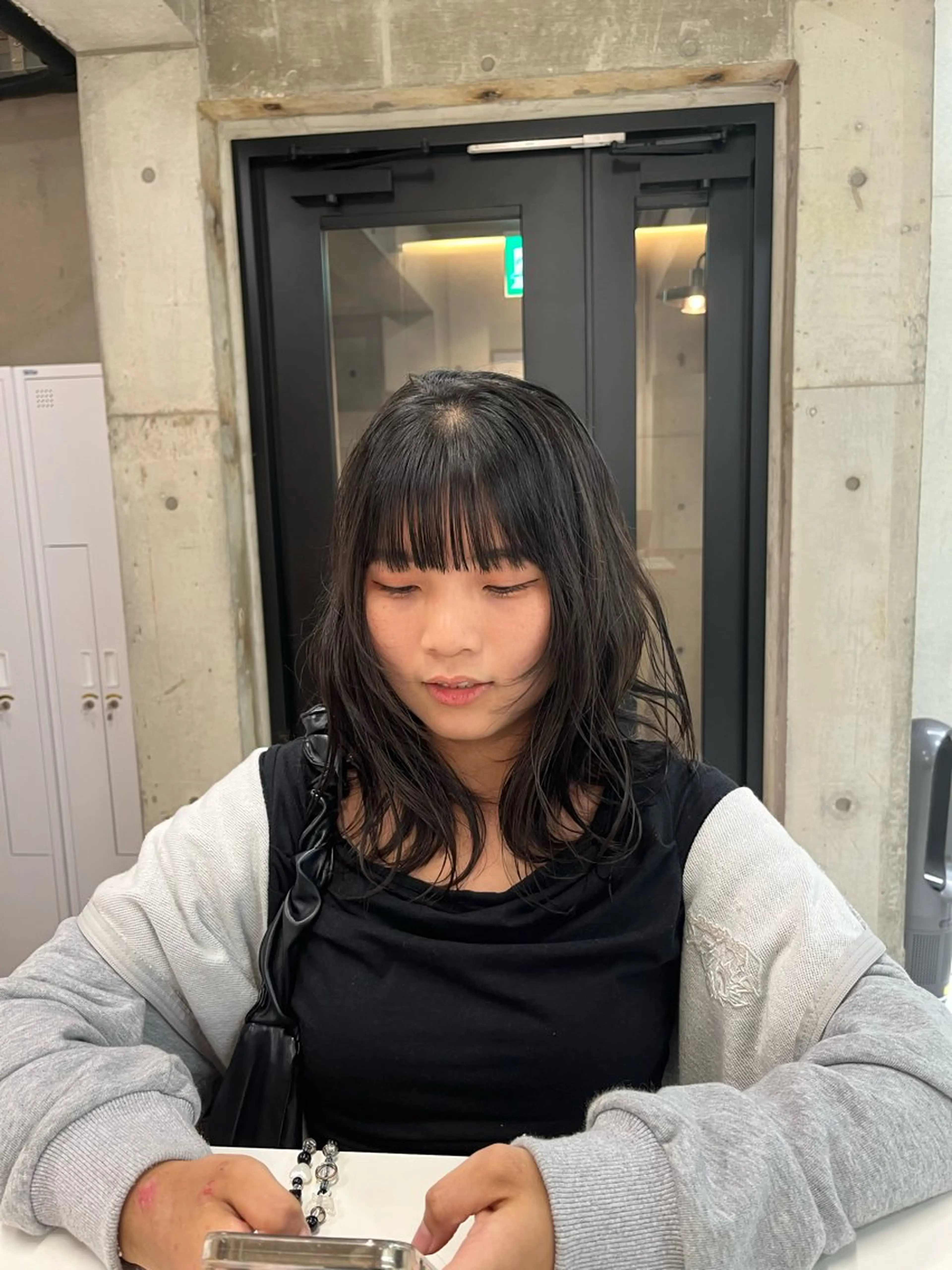 ミディアム ワイドバング カット ヘッドスパ nagi所属・横田直也／韓国風 レイヤーカット／千種のヘアスタイル