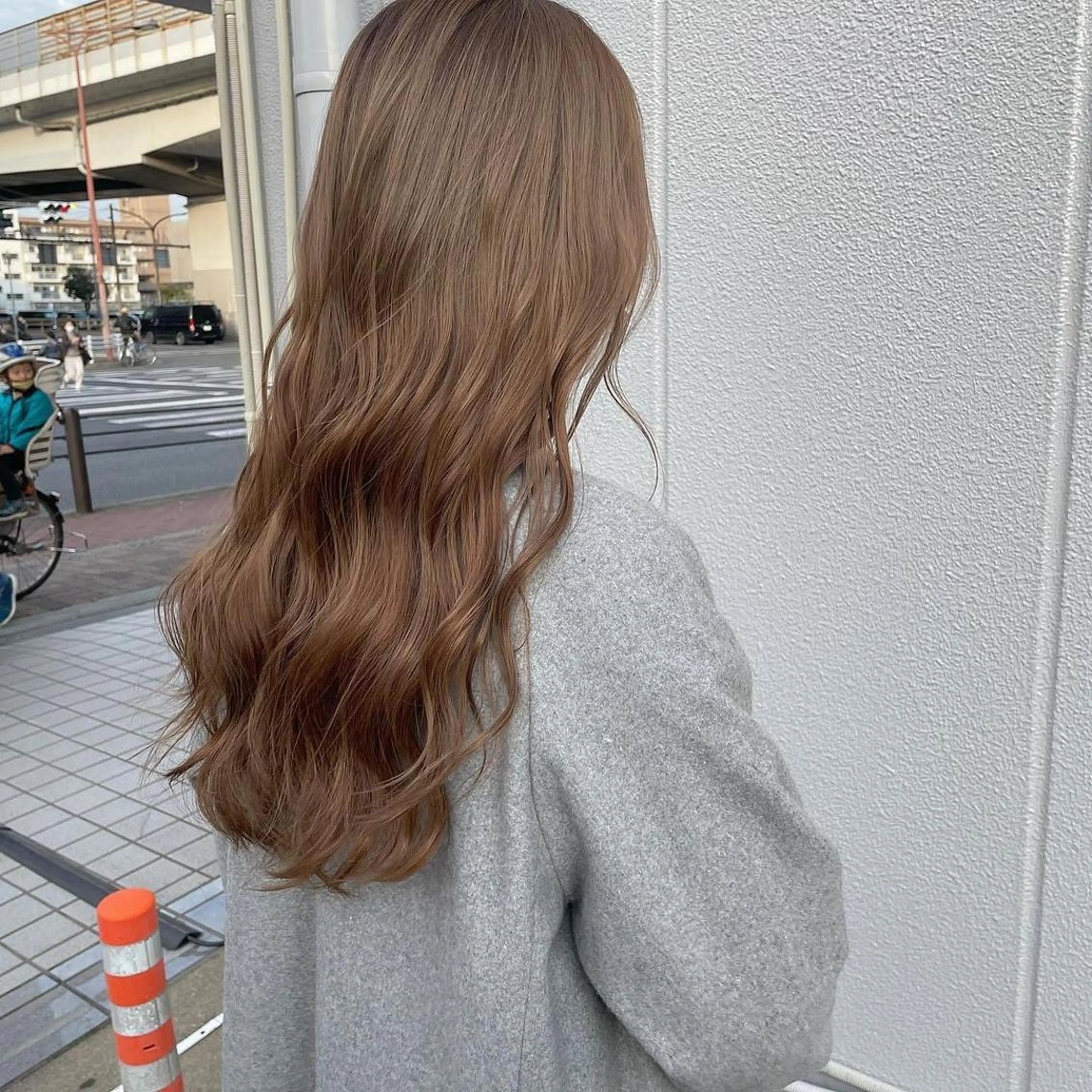 セミロング 髪質改善 Noe心斎橋店のヘアスタイル