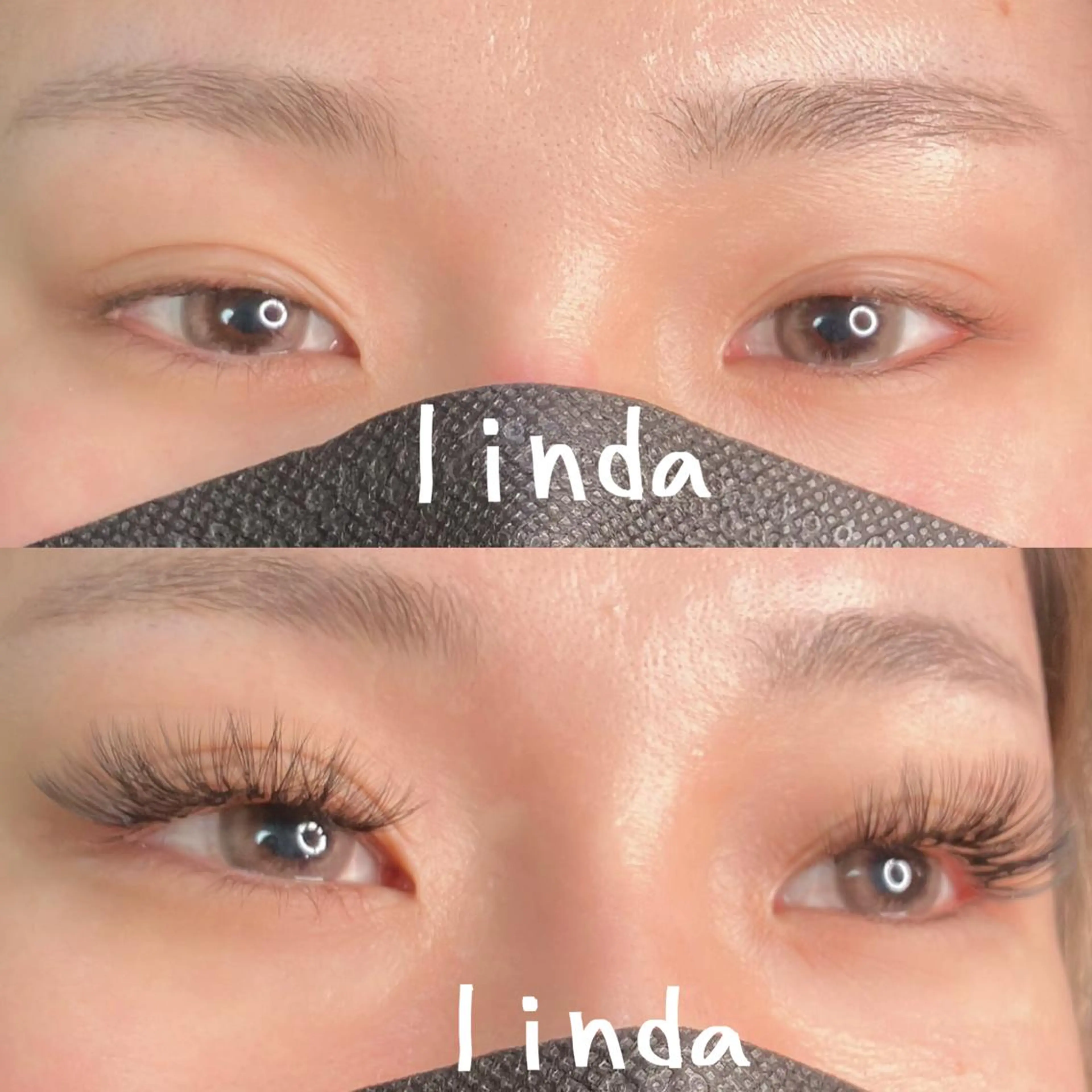 マツエク・マツパ 付け放題 ボリュームラッシュ linda lashesのマツエク・マツパデザイン