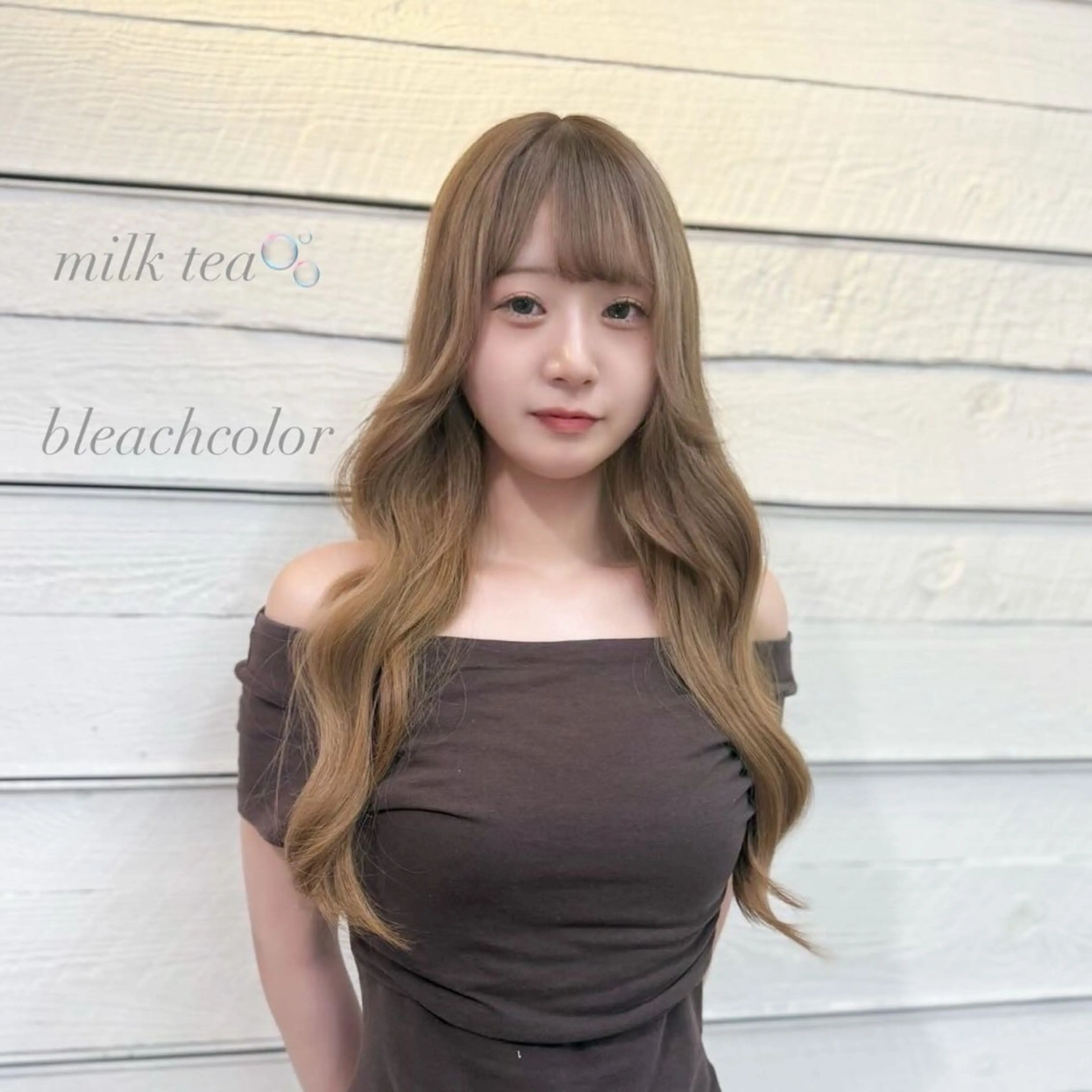 セミロング ヘアカラー Lacica所属・三原 つばさのヘアスタイル