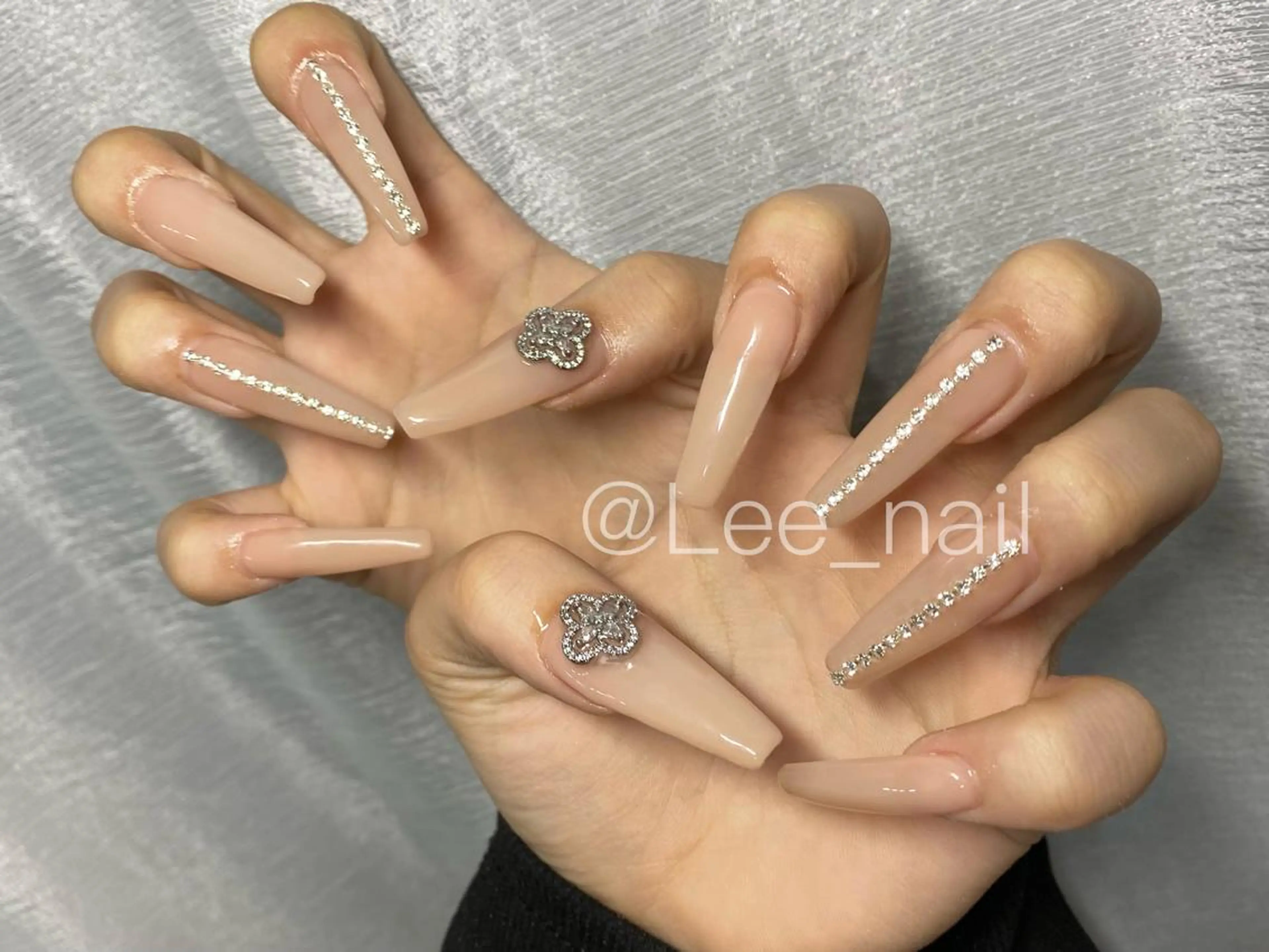 ネイル 長さ出し スカルプネイル ハンドネイル Lee_ nailのネイルデザイン