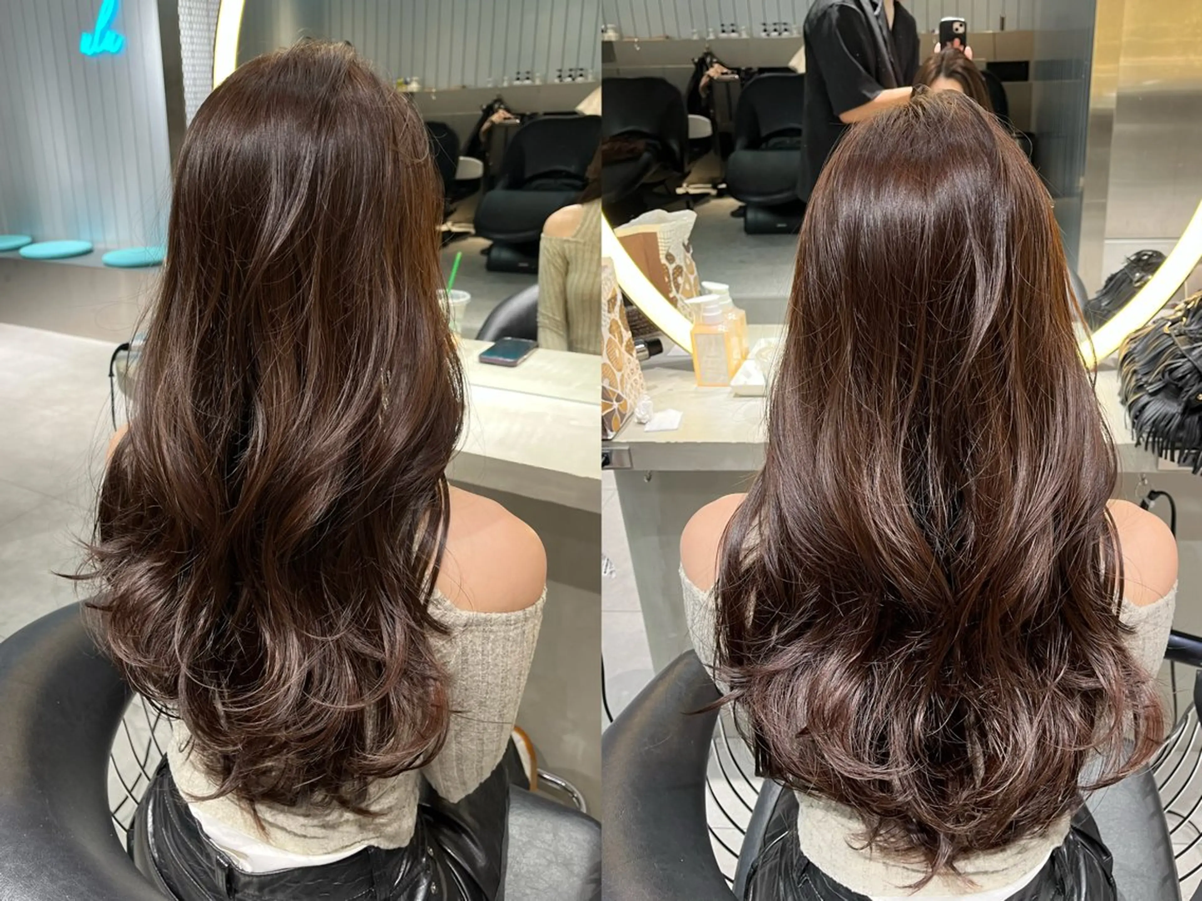 ロング カラー カット ヘアカラー 大人美人ショート ⭐️かのうのヘアスタイル