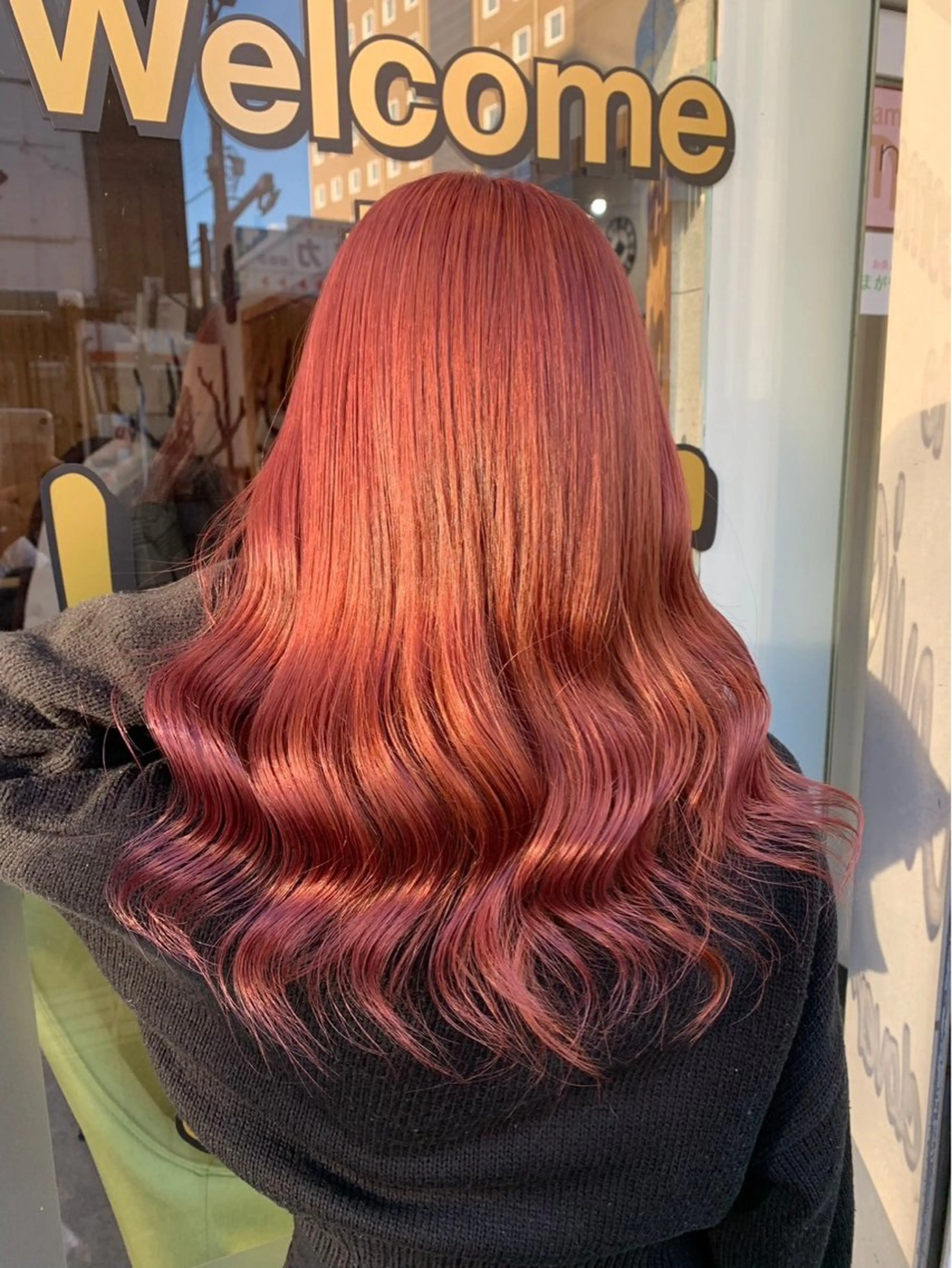 セミロング カラー 😈せいと😈 ハイトーン/縮毛矯正のヘアスタイル