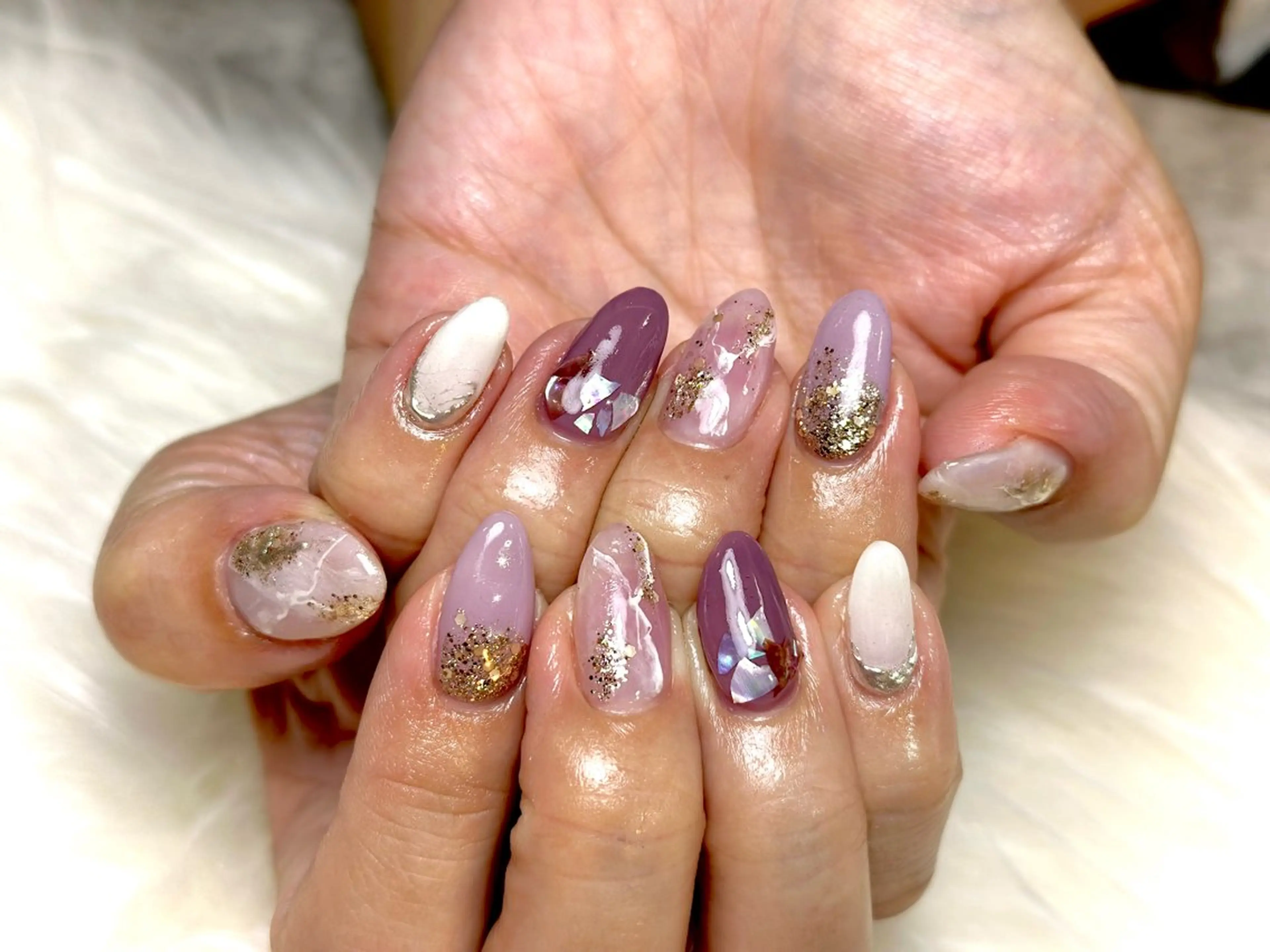 ネイル La vie mi nailニュアンスのネイルデザイン