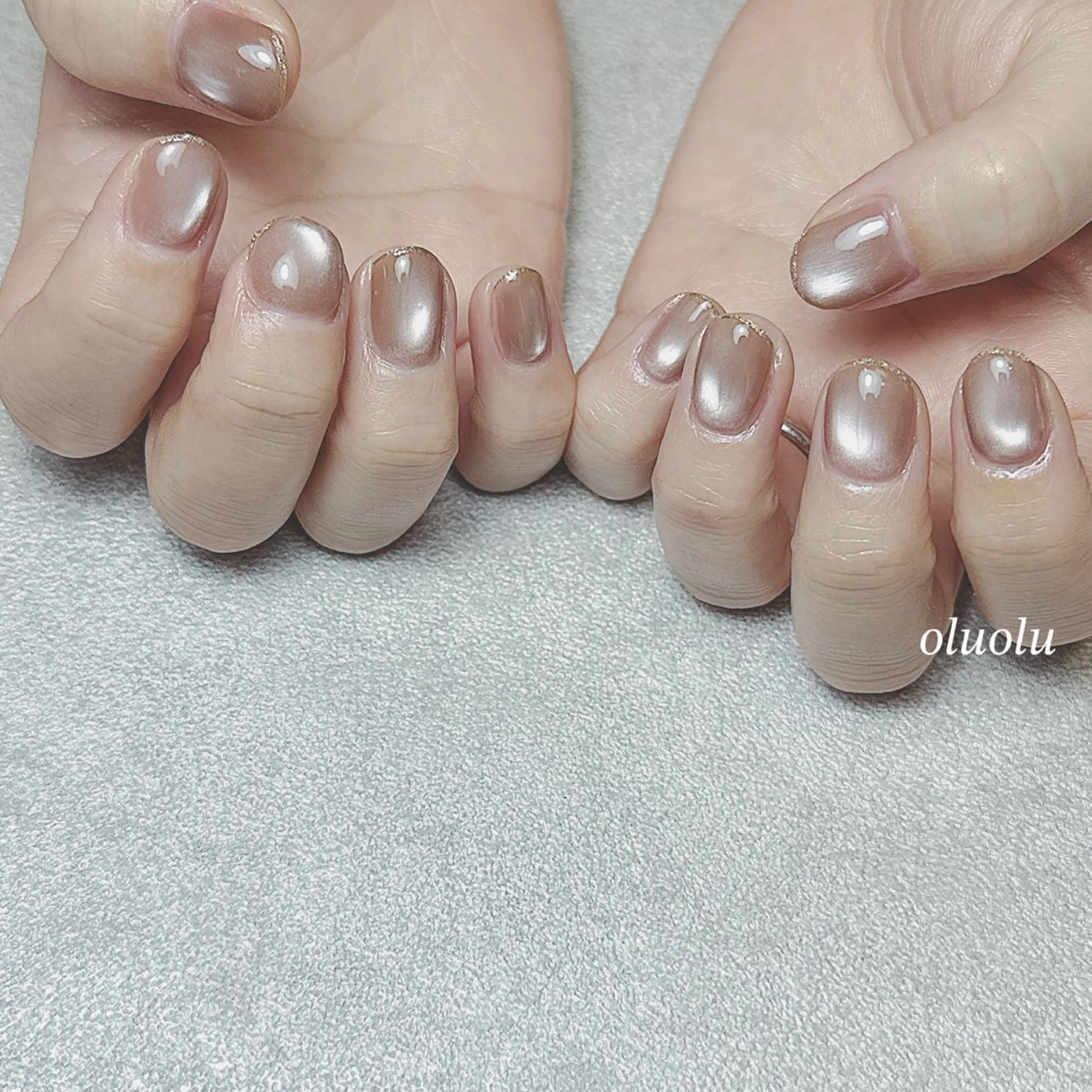 ネイル アートネイル フットネイル マグネットネイル オフィスネイル ショートネイル ハンドネイル 大村 紬華のネイルデザイン