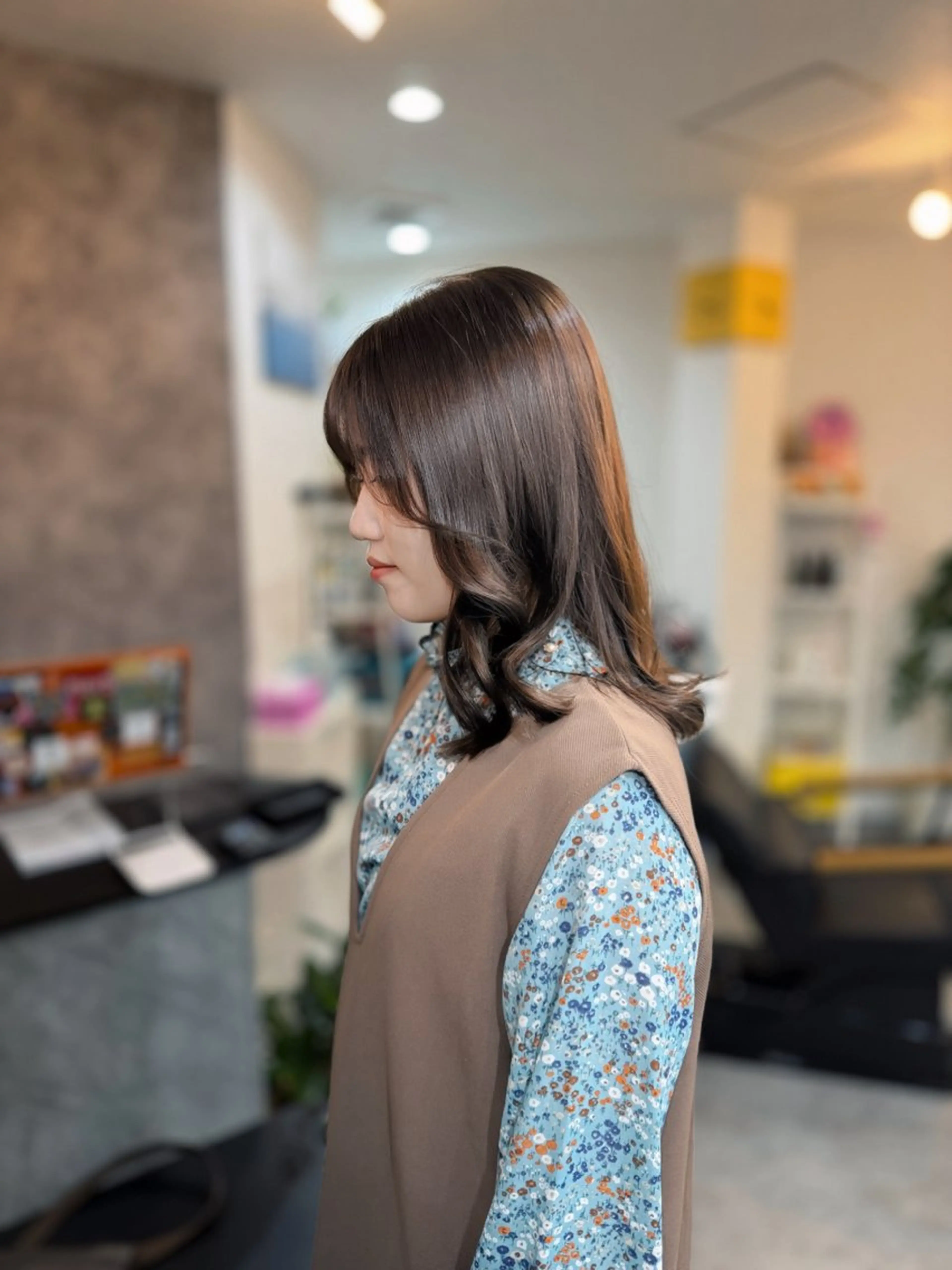 セミロング カット ヘアカラー トリートメント @miyuki _uenoのヘアスタイル