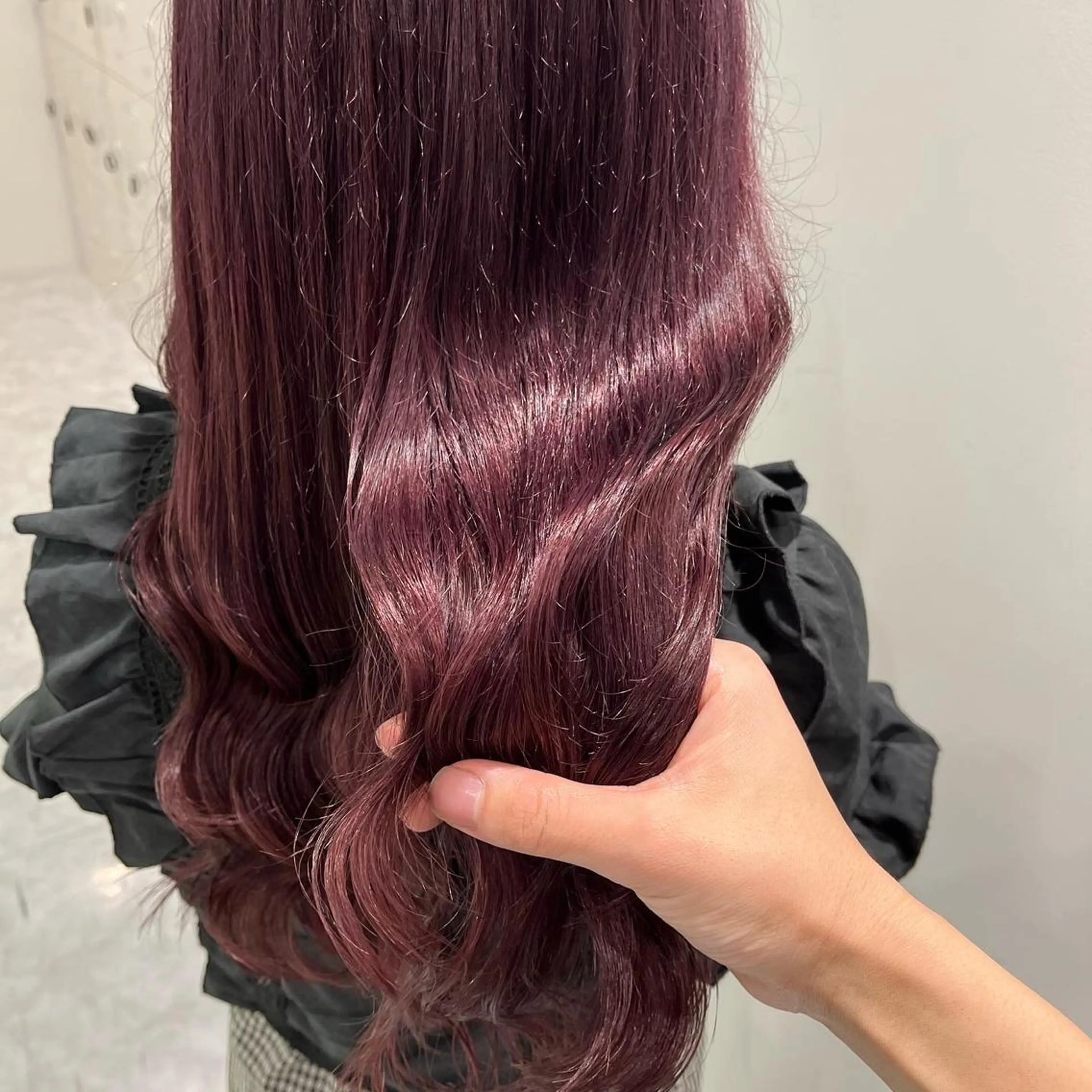 ロング ヘアカラー トリートメント ヘッドスパ ヘアセット 🌿透明感カラー‪ 縮毛矯正✨かずきのヘアスタイル