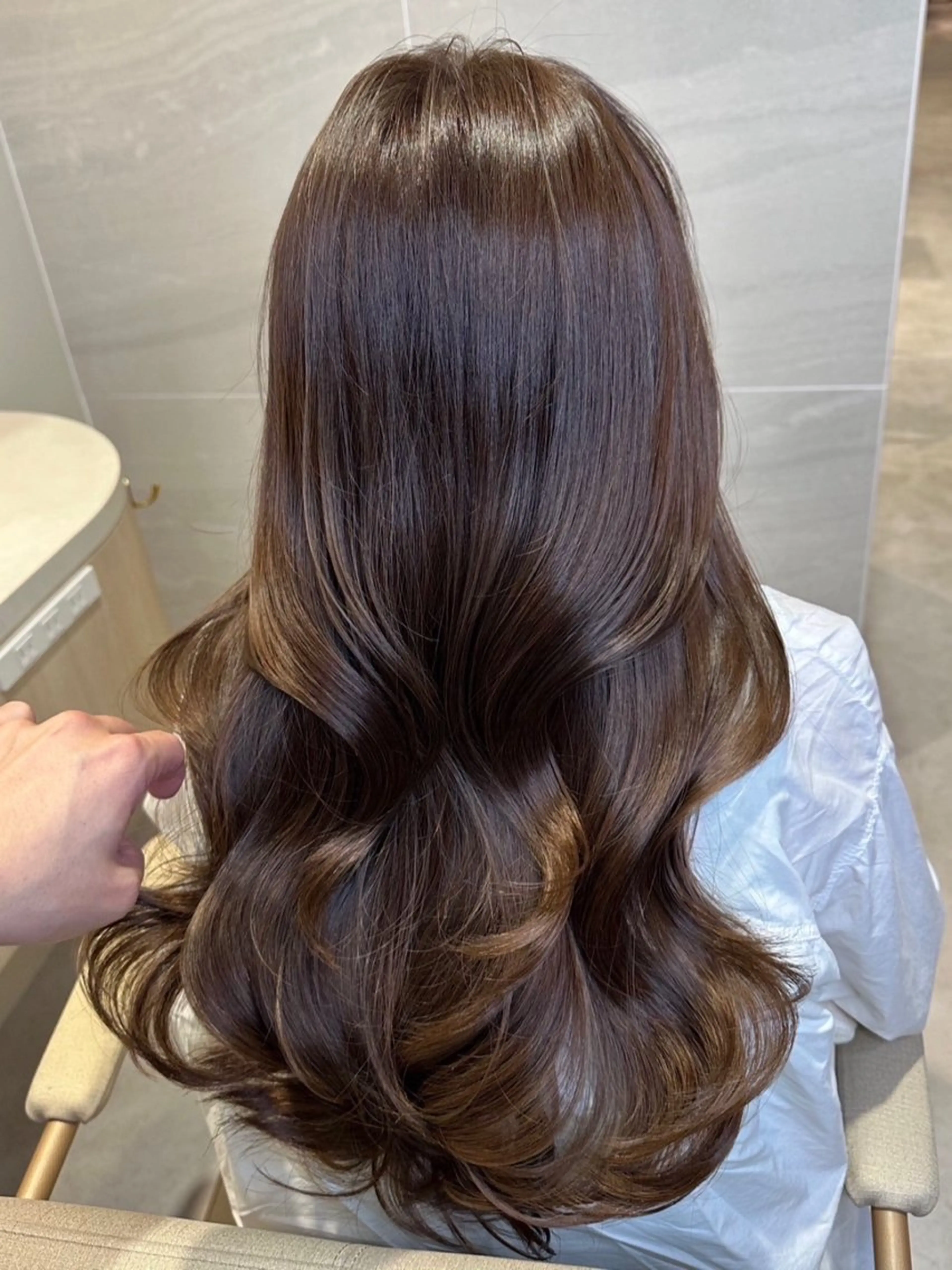 ロング 似合わせカット 小顔カット 縮毛矯正 カット ヘアカラー 青山/駅近/徒歩1分 表参道/小顔カットのヘアスタイル