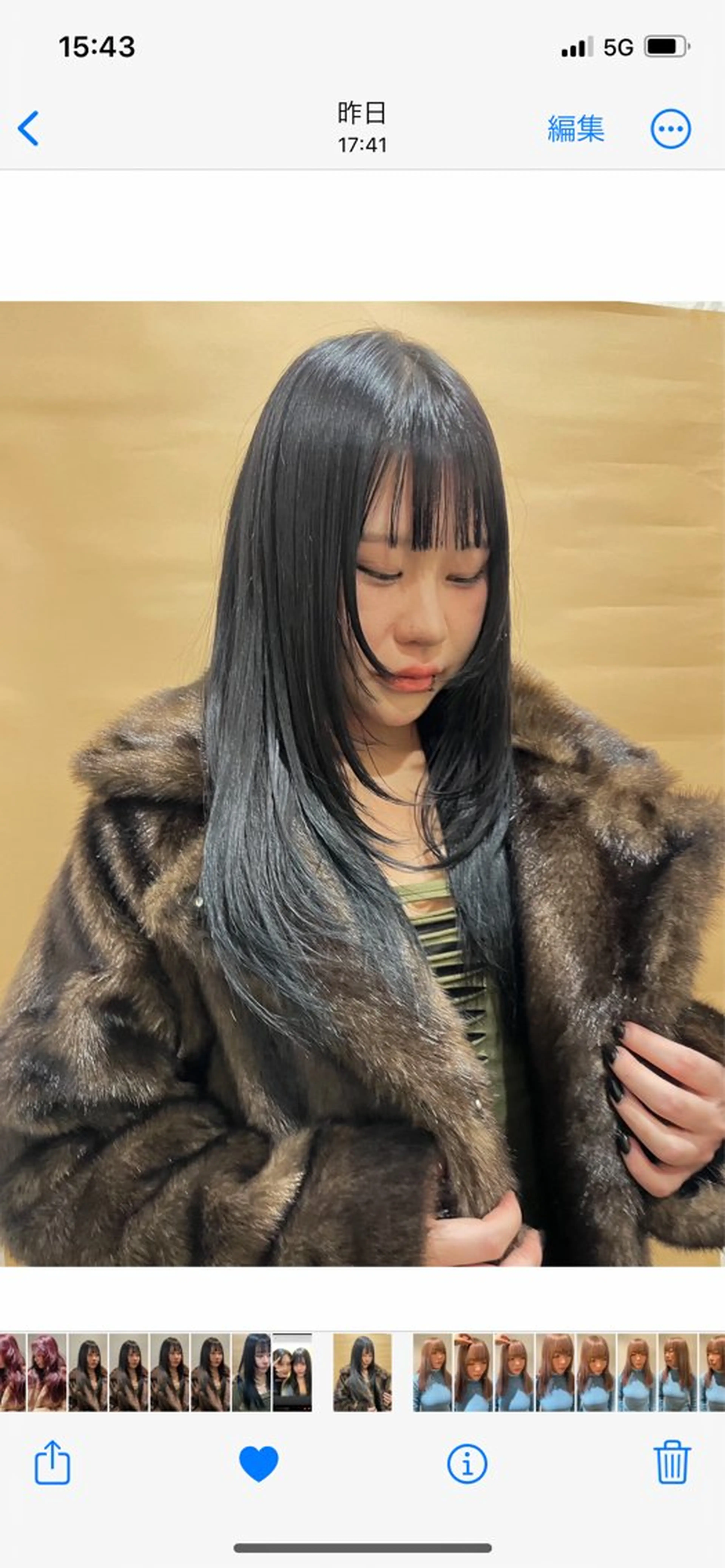 ロング カラー 黒髪 ブリーチ ブルーカラー ブルーブラック ダブルカラー HIBIKI/原宿 ハッシュカット🪄のヘアスタイル