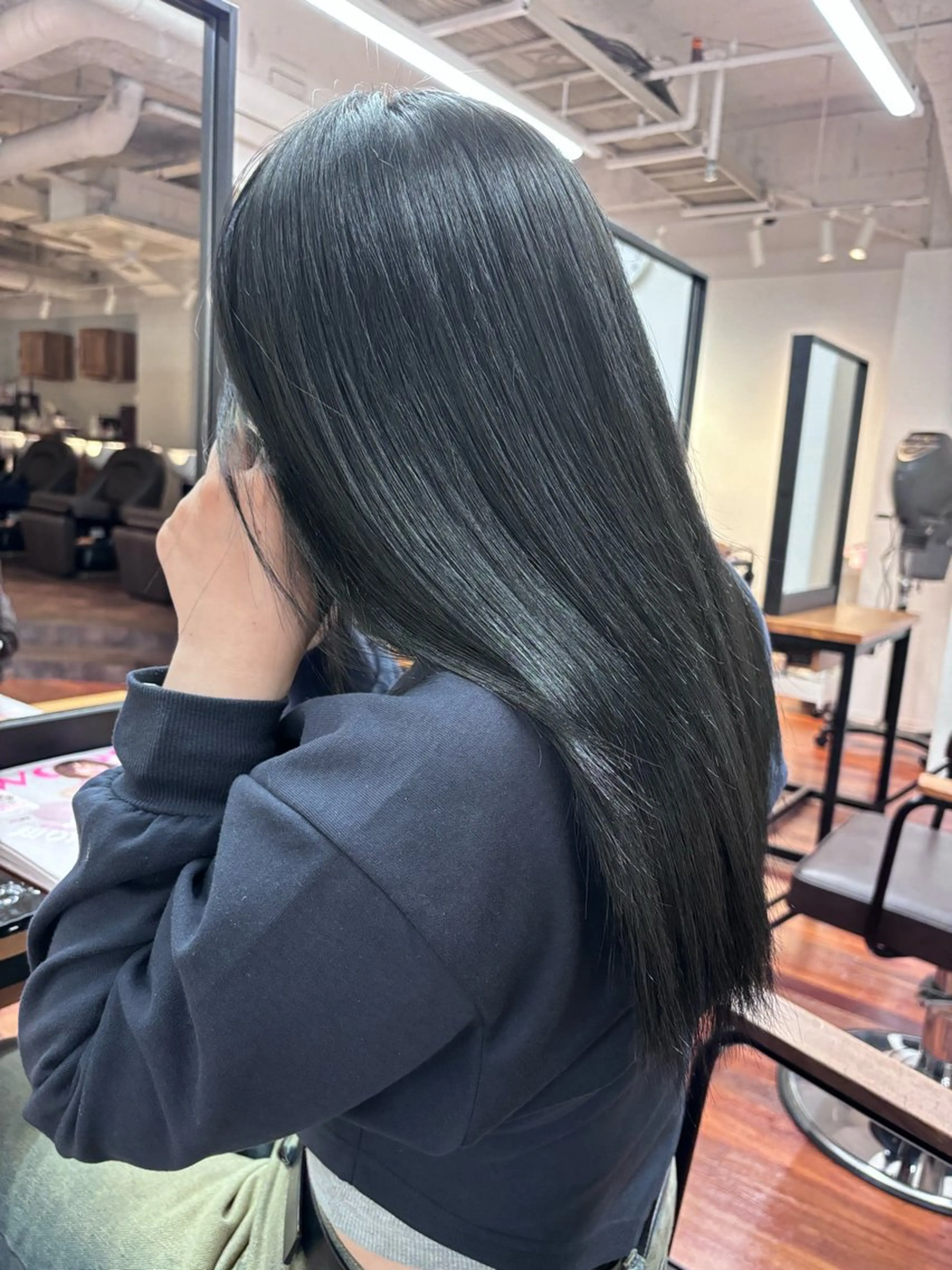 ロング カラー ヘアアレンジ グランルッソ所属・✨岡山バレイヤージュ ハイライト✨のヘアスタイル