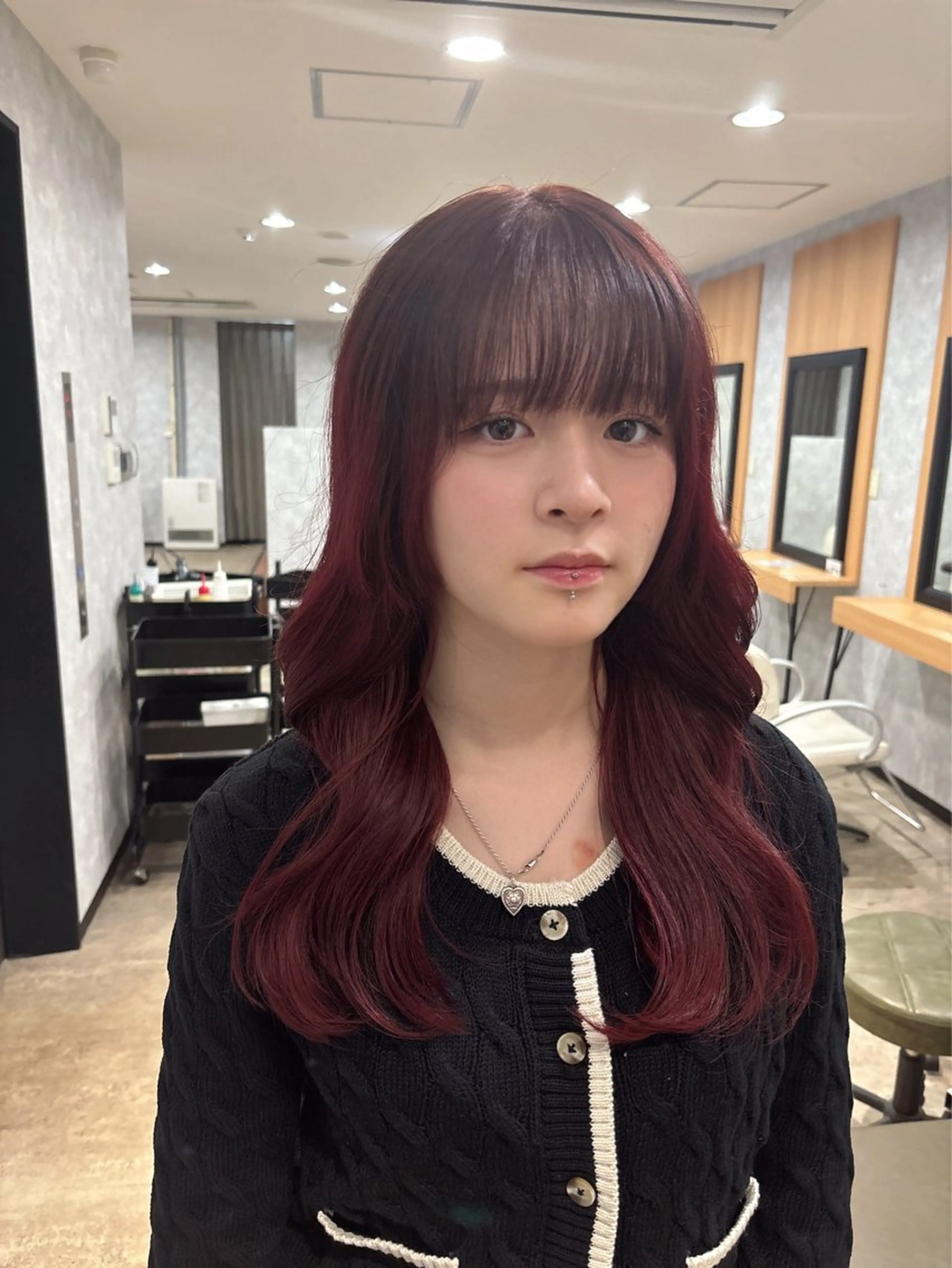 カラー カット ヘアカラー トリートメント 顔まわり/W カラー/リョウのヘアスタイル