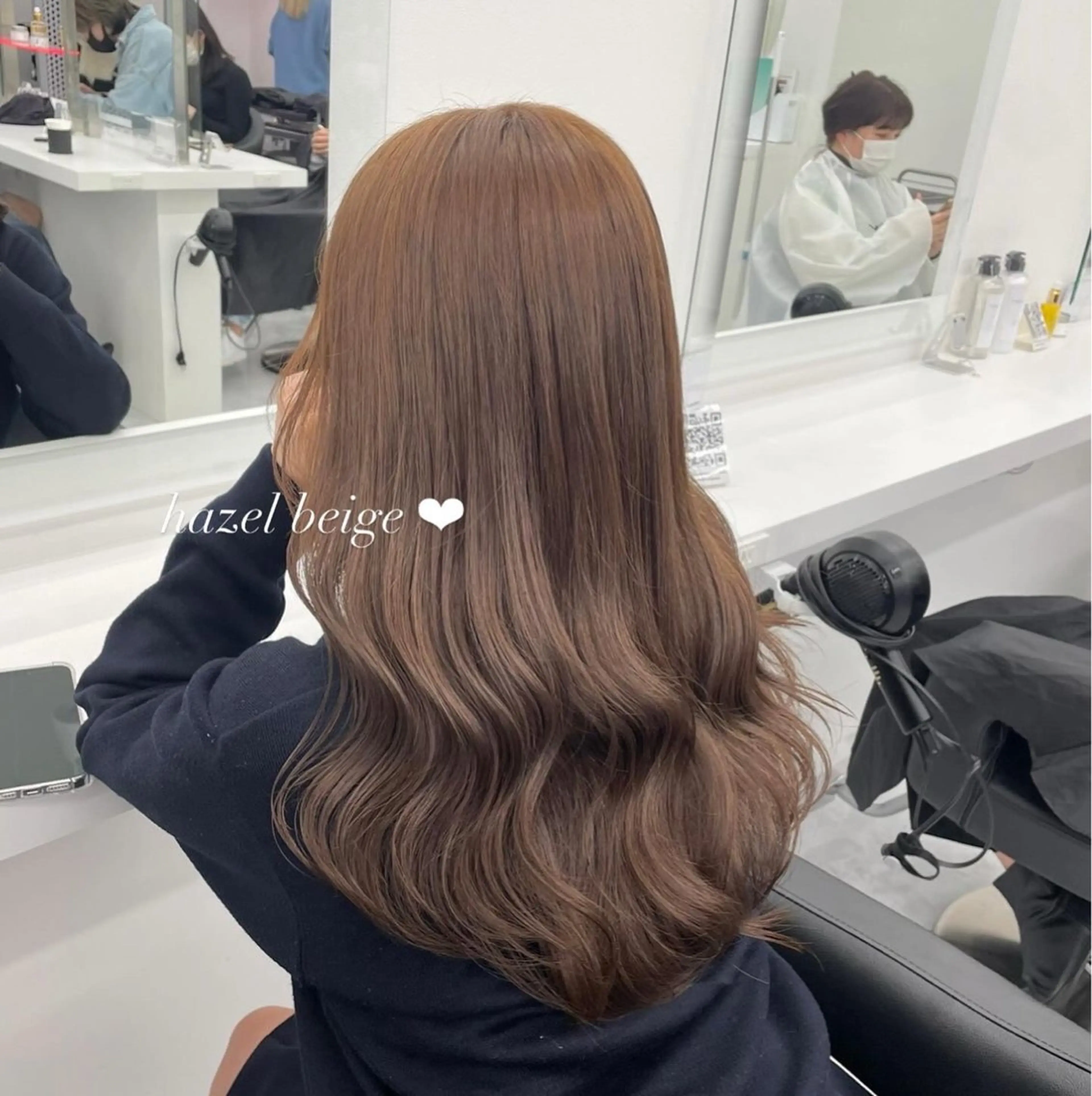 ロング カラー パーマ ヘアアレンジ メンズ キッズ ♥️韓国ヘア レイヤー♥️ゆりのヘアスタイル