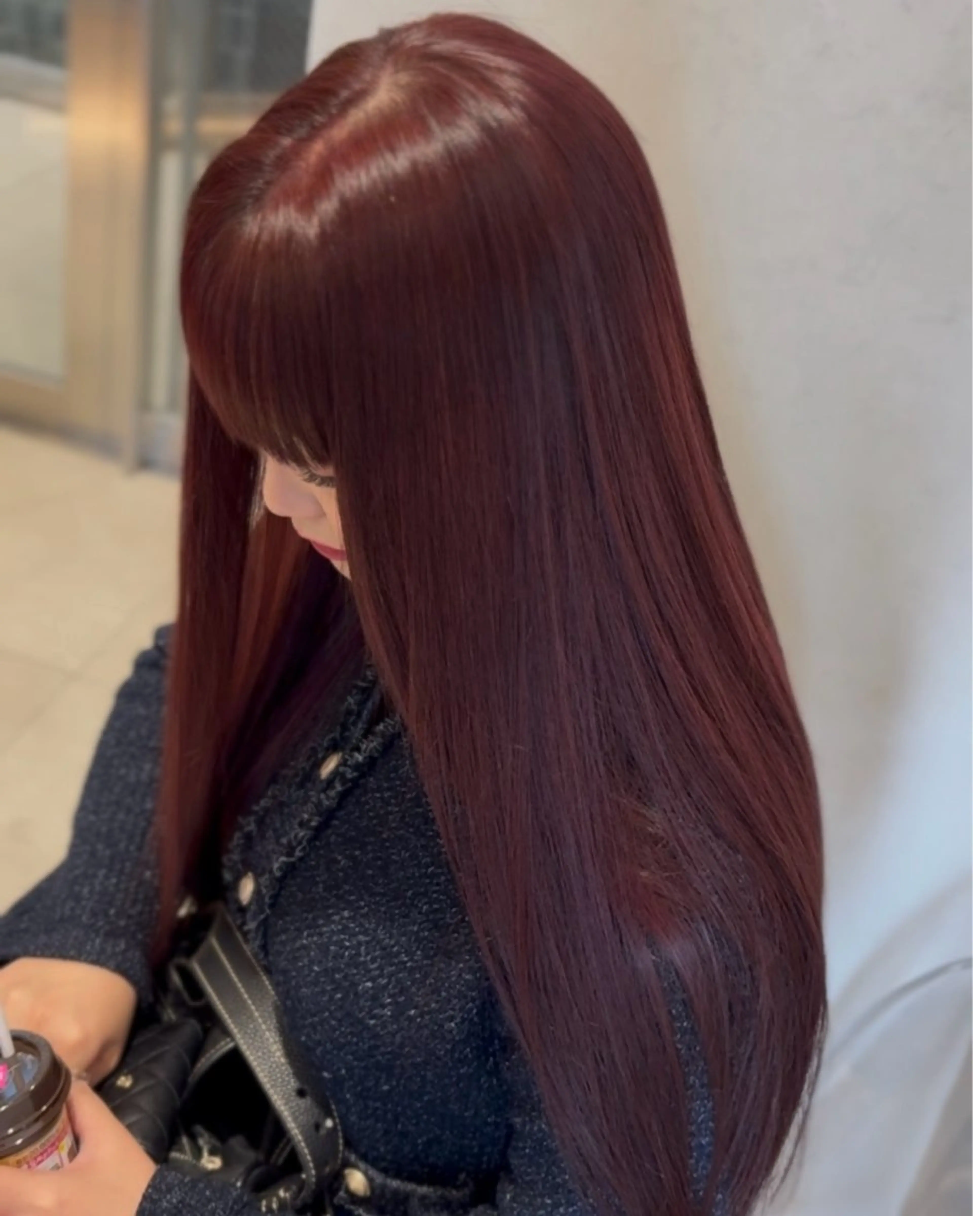 【12月限定🩵】暖色艶ケアカラー＋AMASIA premium TR《この冬イチオシのカラー☘️》の写真