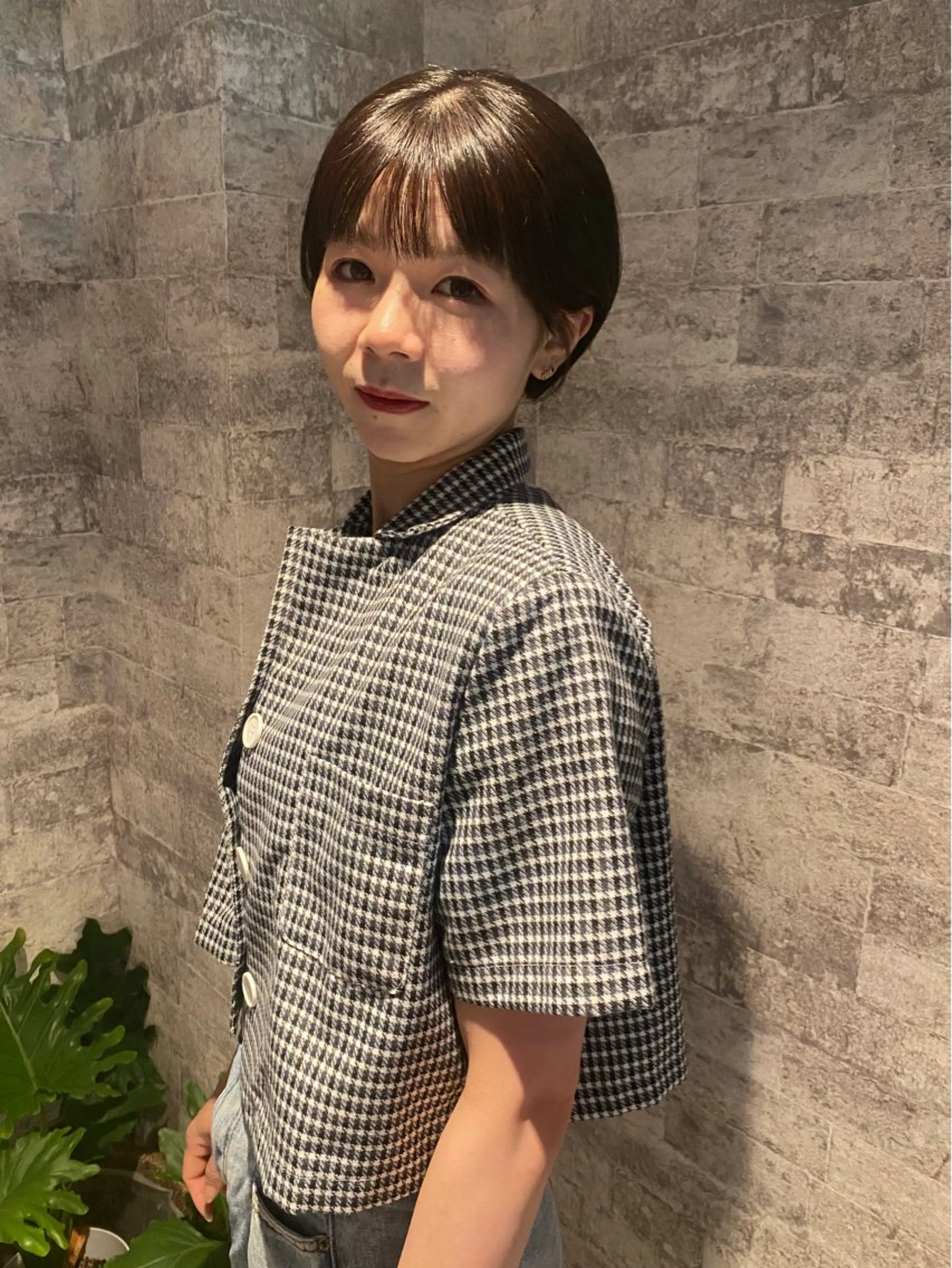 ショート カラー パーマ 透明感カラー カット ヘアカラー 縮毛矯正 トリートメント mai / linoah˚✧のヘアスタイル