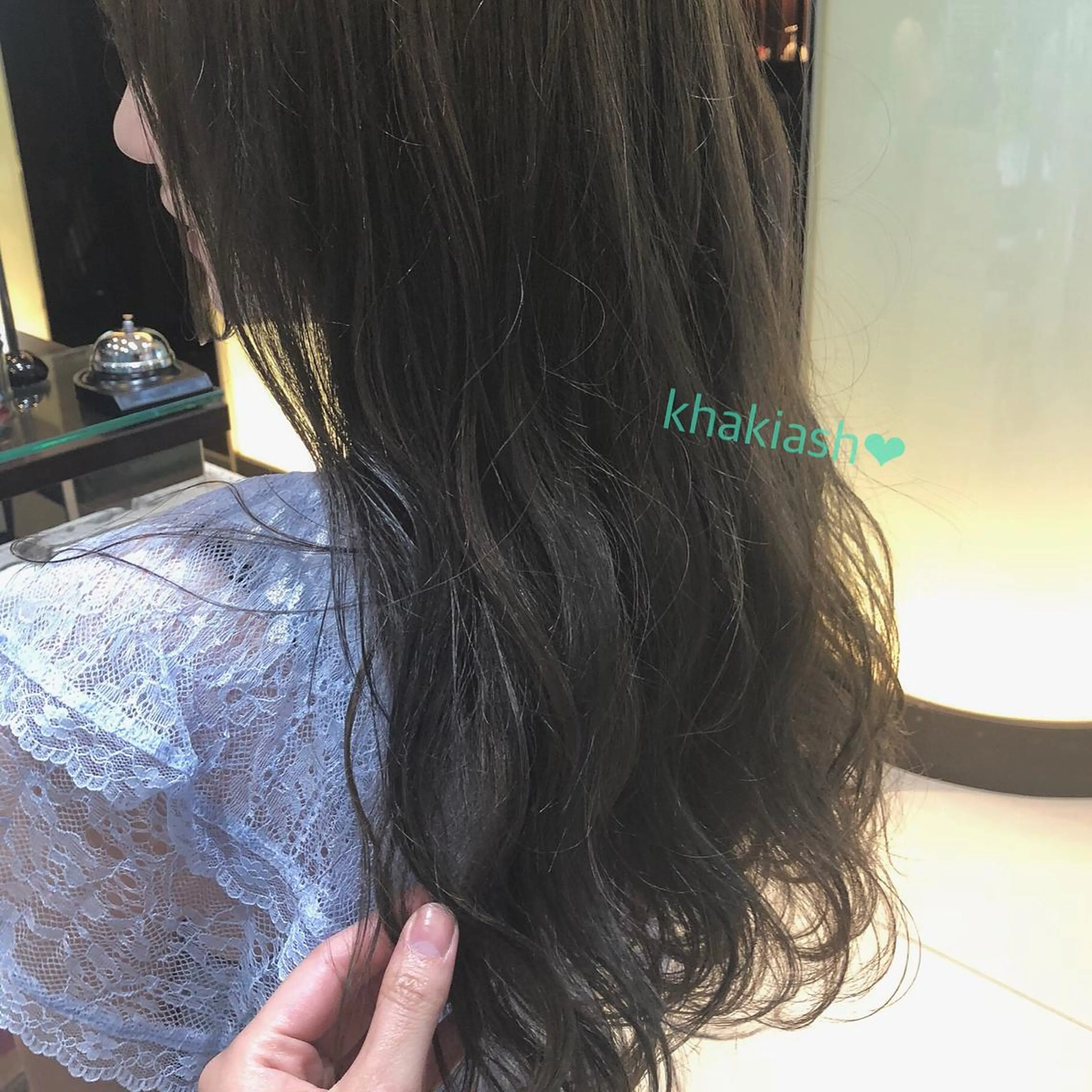 セミロング カラー パーマ ヘアアレンジ セミロングパーマ アッシュ トリートメント apish aoyama所属・武 愛子の眉毛・アイブロウイメージ