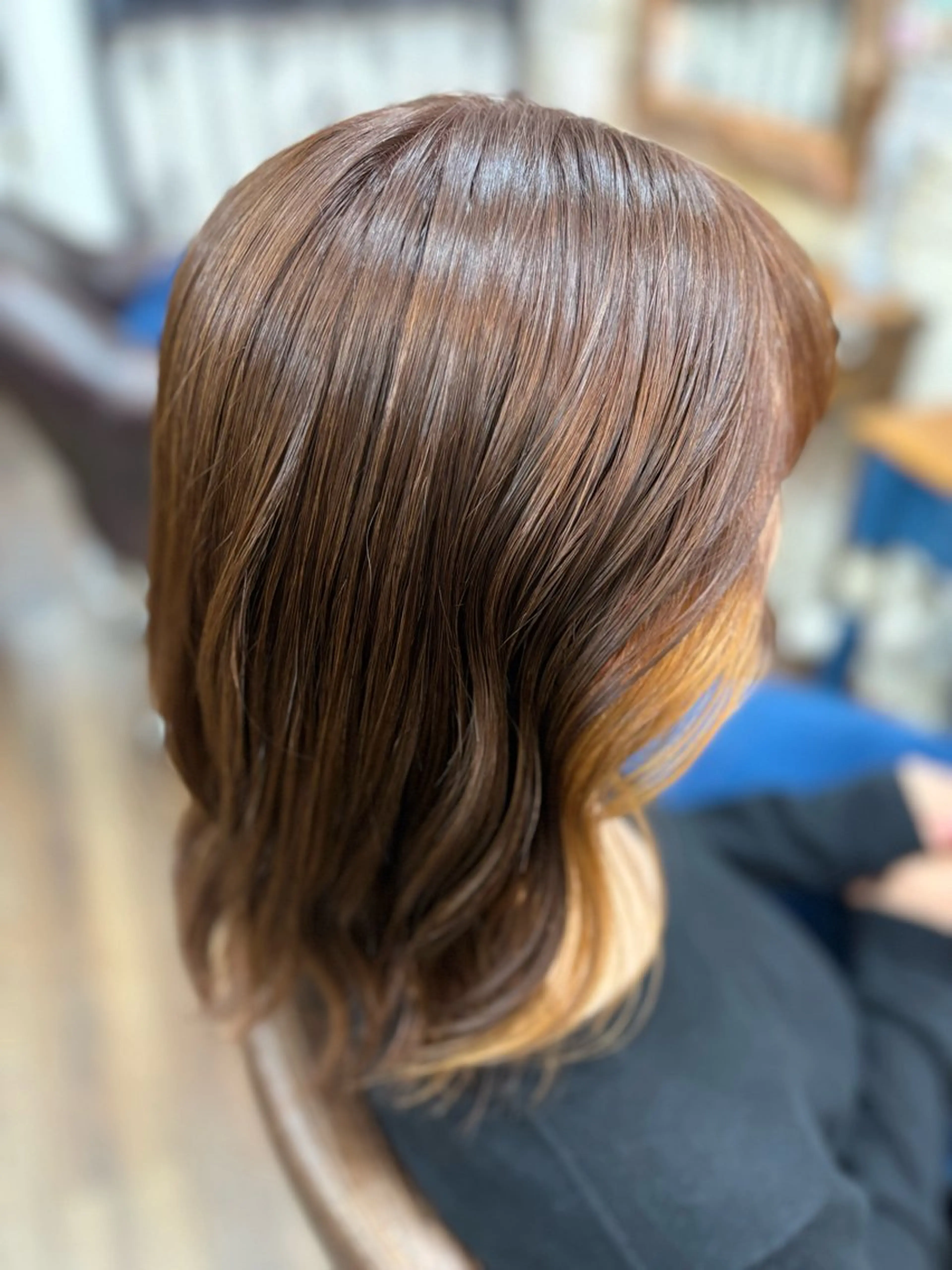 ミディアム カラー 小顔似合わせカット ┊︎*AYANO*のヘアスタイル