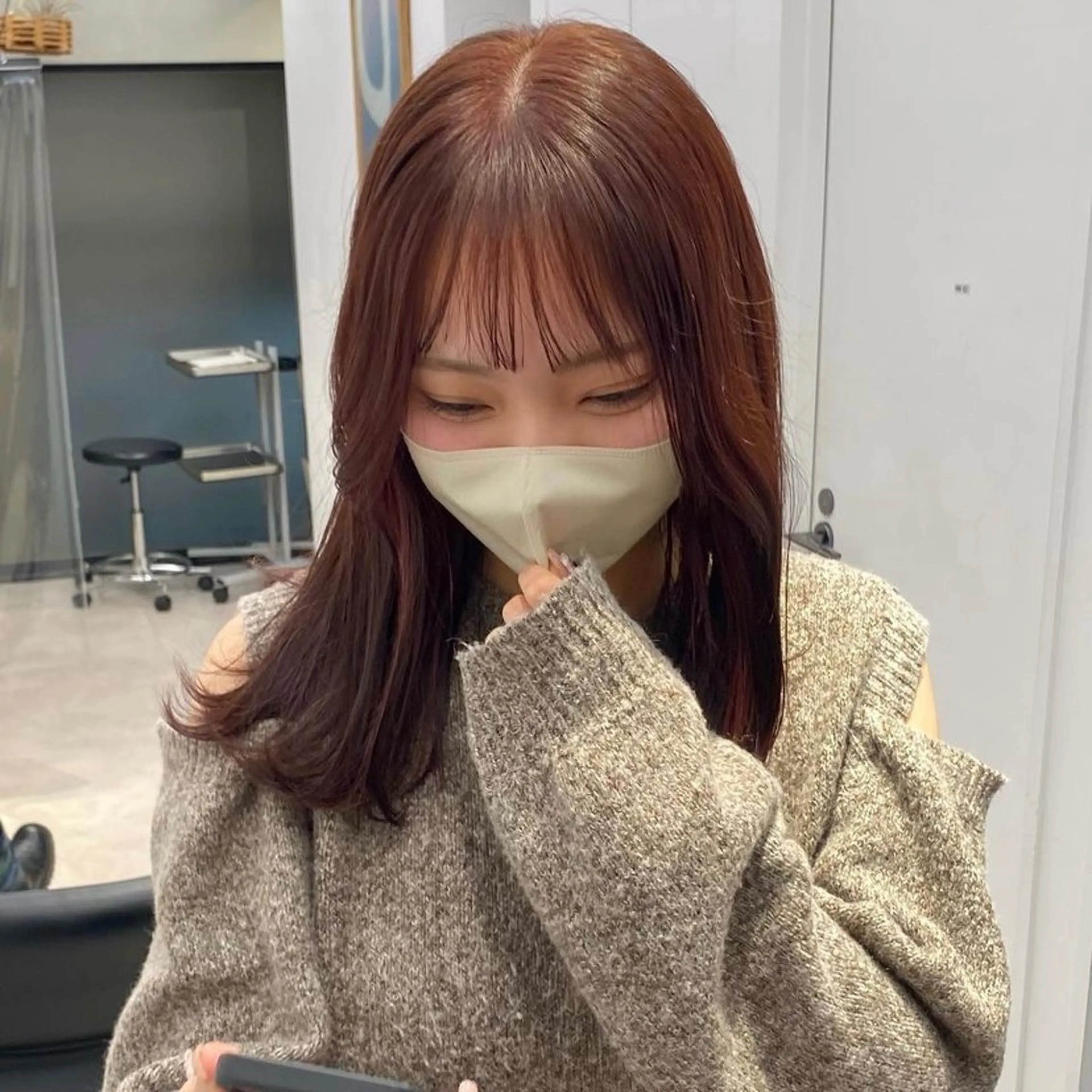 ロング カラー カット ヘアカラー トリートメント noa/ 渋谷のヘアスタイル