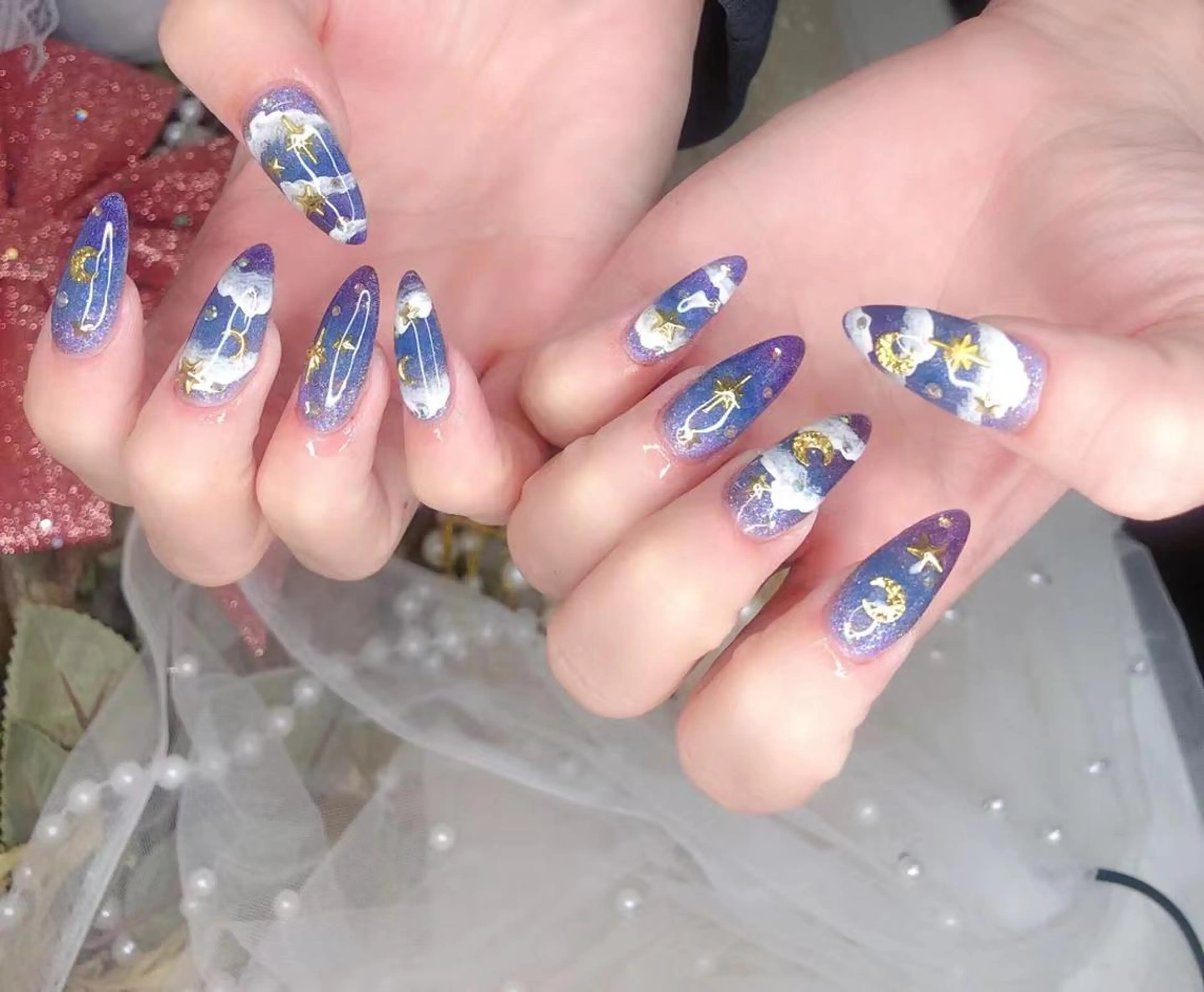 ネイル キラキラネイル ニュアンスネイル Babarla nailのネイルデザイン