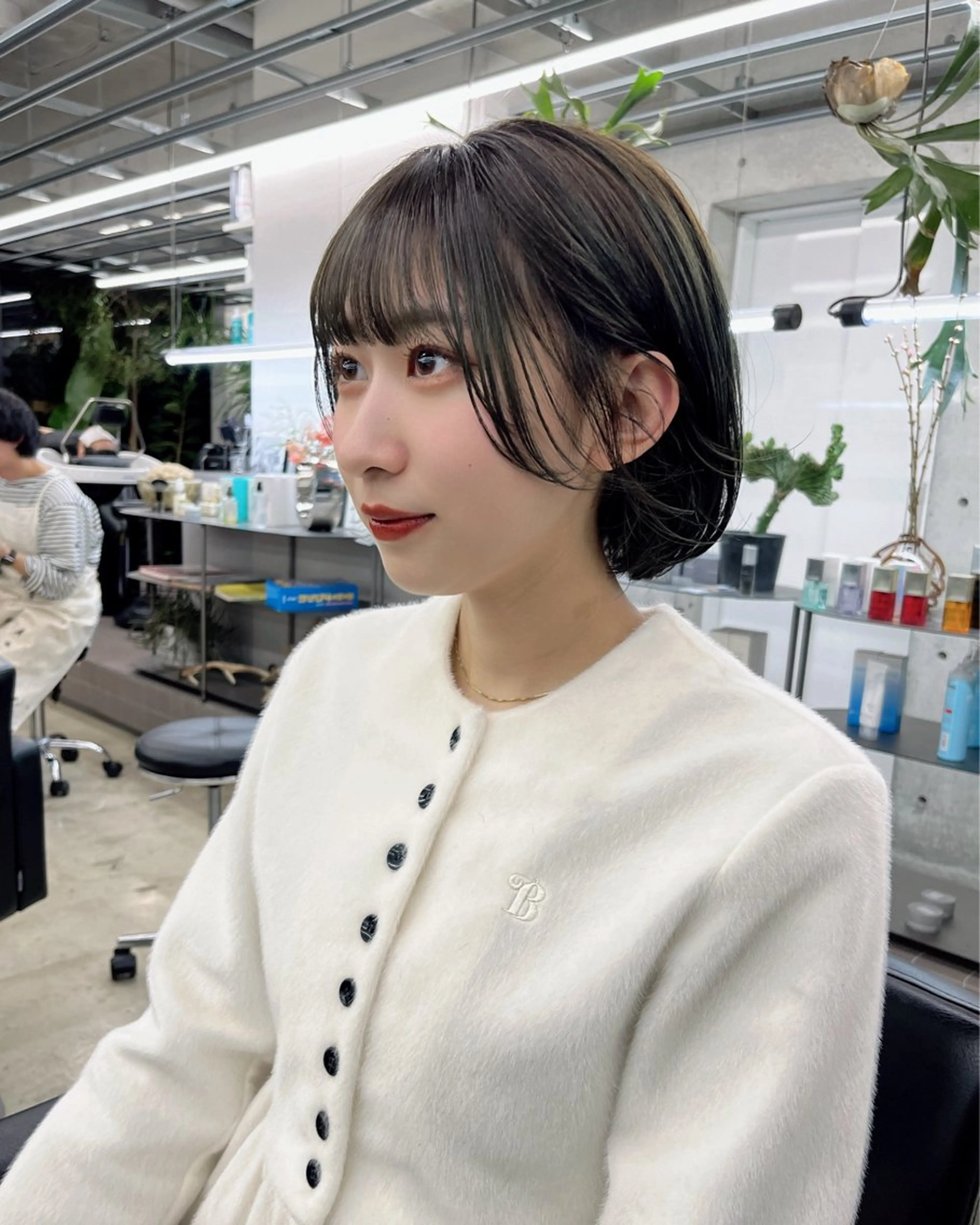 ミディアム カラー カット ヘアカラー ダブルカラー/ ケアブリーチ/クニトのヘアスタイル